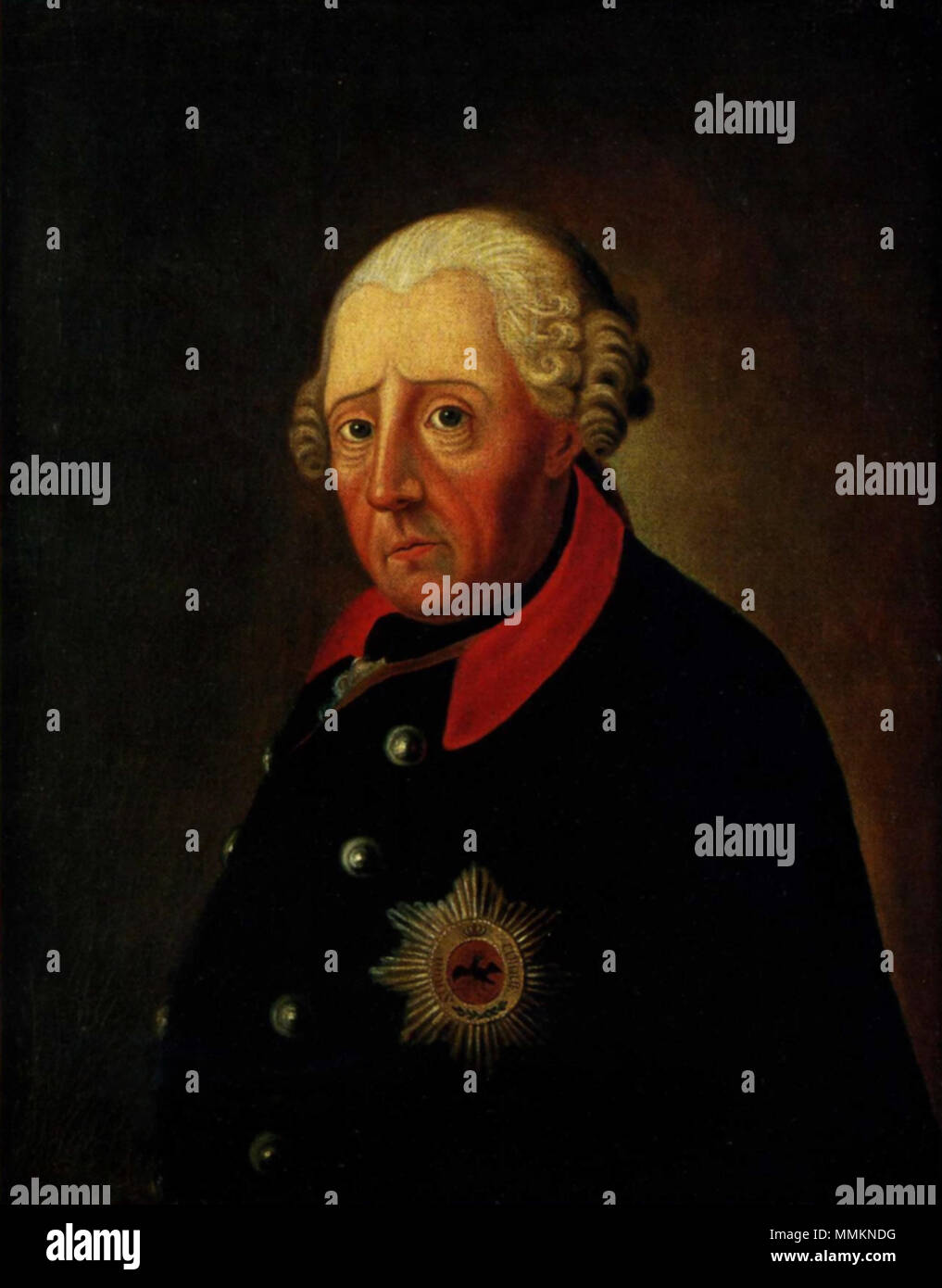 Friedrich II., König von Preußen (unbekannter Maler um 1785) Foto Stock