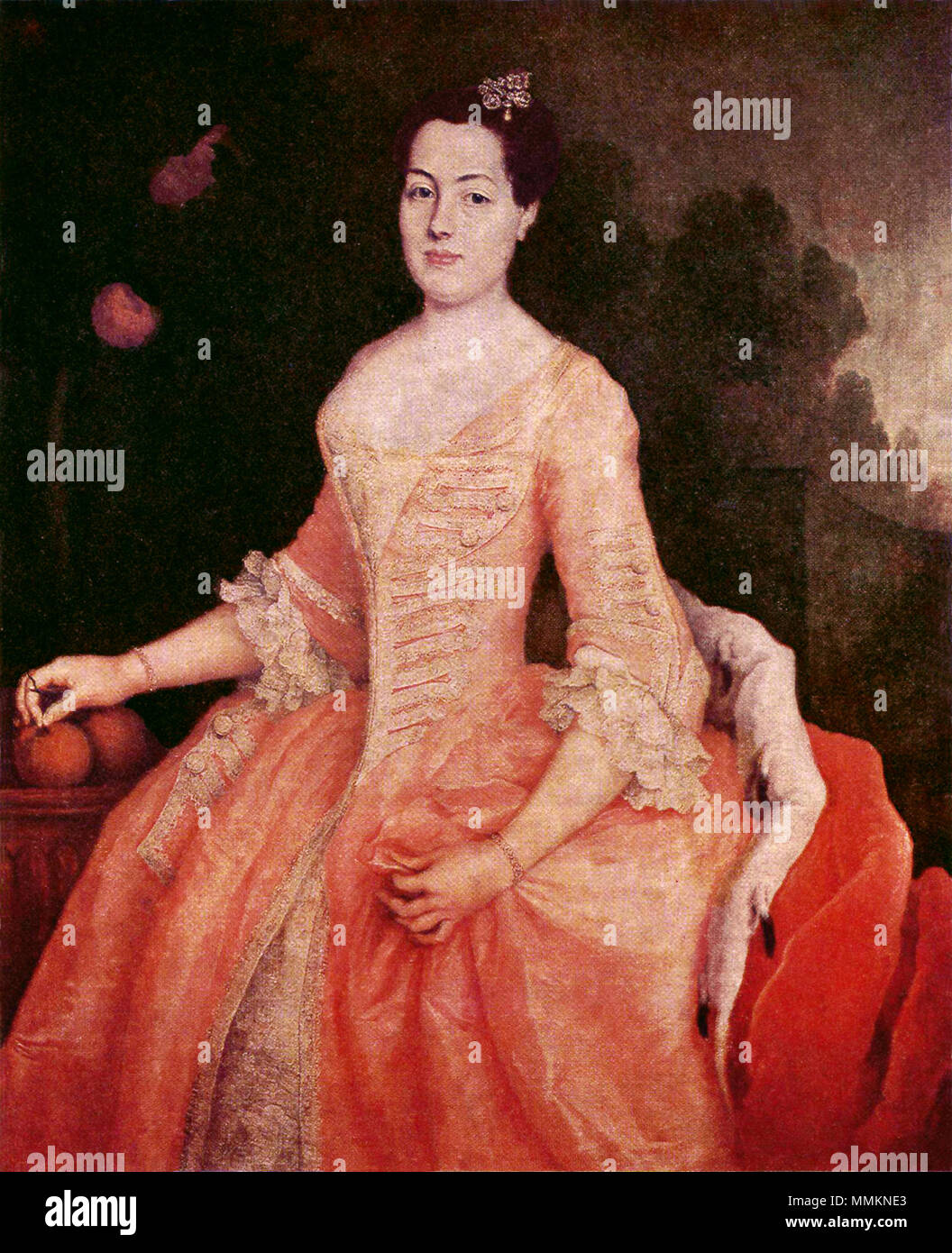 . Deutsch: Prinzessin Anna Wilhelmine von Anhalt-Dessau (1715-1780), Bauherrin von Schloss Mosigkau, gemalt um 1745 von Ch. F. R. Lisiewski. . Circa 1745. Christoph Friedrich Reinhold Lisiewski (1725-1794) nomi alternativi (fälschlich:) Christian Friedrich Reinhold Lisiewski/Lisiewsky Descrizione Polish-German ritrattista, pittore di corte e pittore Data di nascita e morte 3 Giugno 1725 11 Giugno 1794 Luogo di nascita e morte di Berlino lavoro Ludwigslust periodo 1750-1794 la posizione di lavoro di Dresda, Lipsia, Berlino, Ludwigslust competente controllo : Q112204 VIAF: 72487901 ISNI: 0000 0000 8262 56 Foto Stock