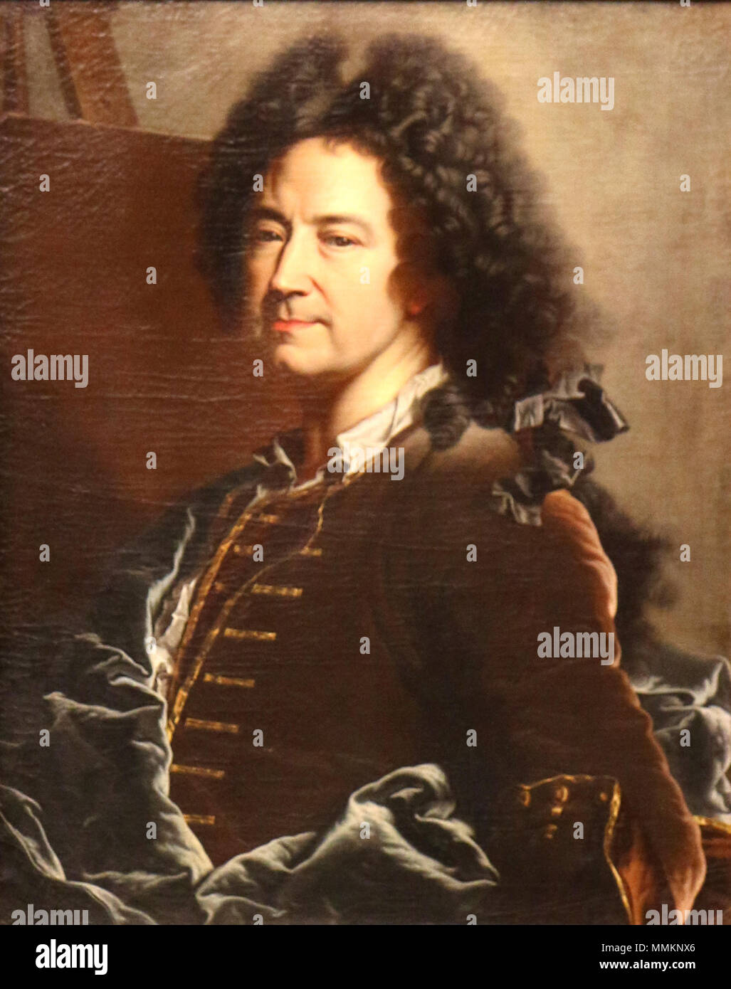 Français : Autoportrait Hyacinthe Rigaud Il duomo - Autoportrait Foto Stock