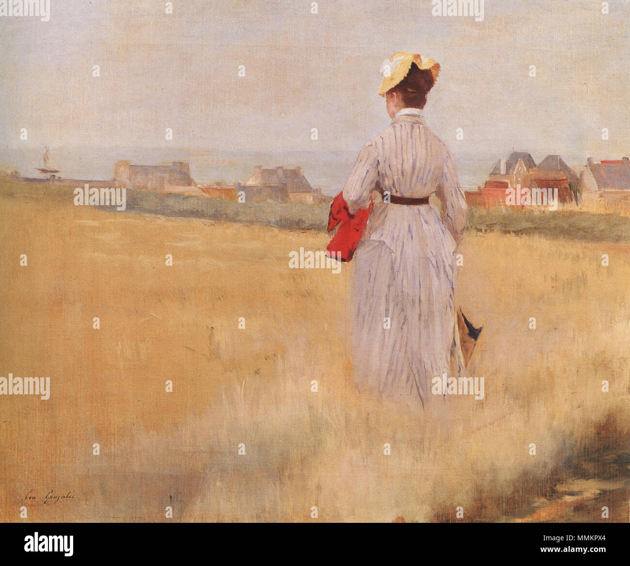 Eva Gonzalès - dans les blés (Dieppe) Foto Stock