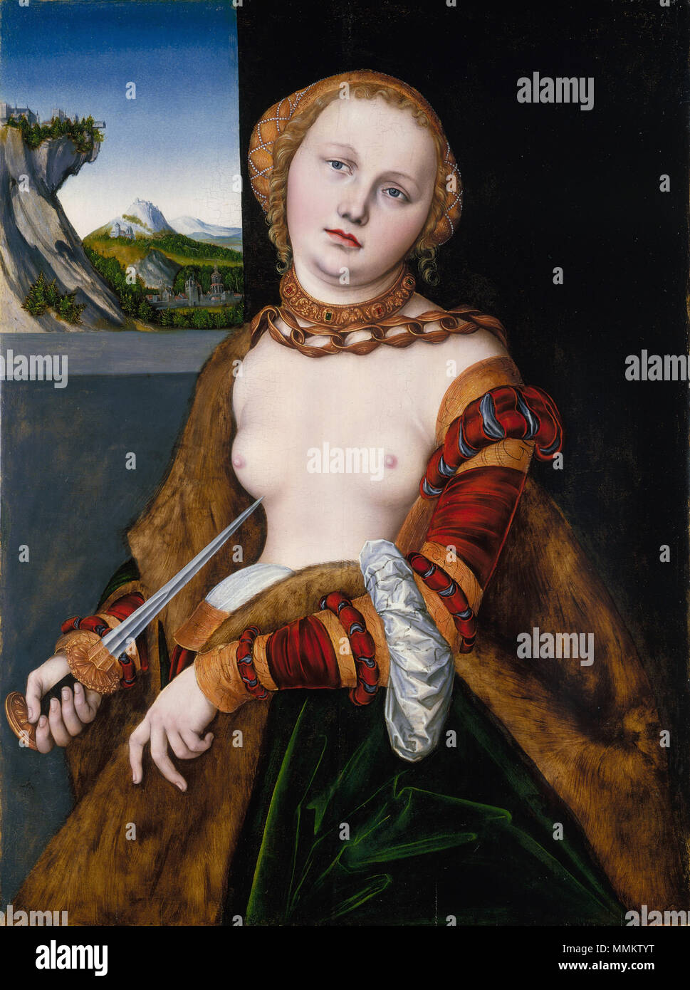 Lucas Cranach d.Ä. - Lucretia (1530) Foto Stock