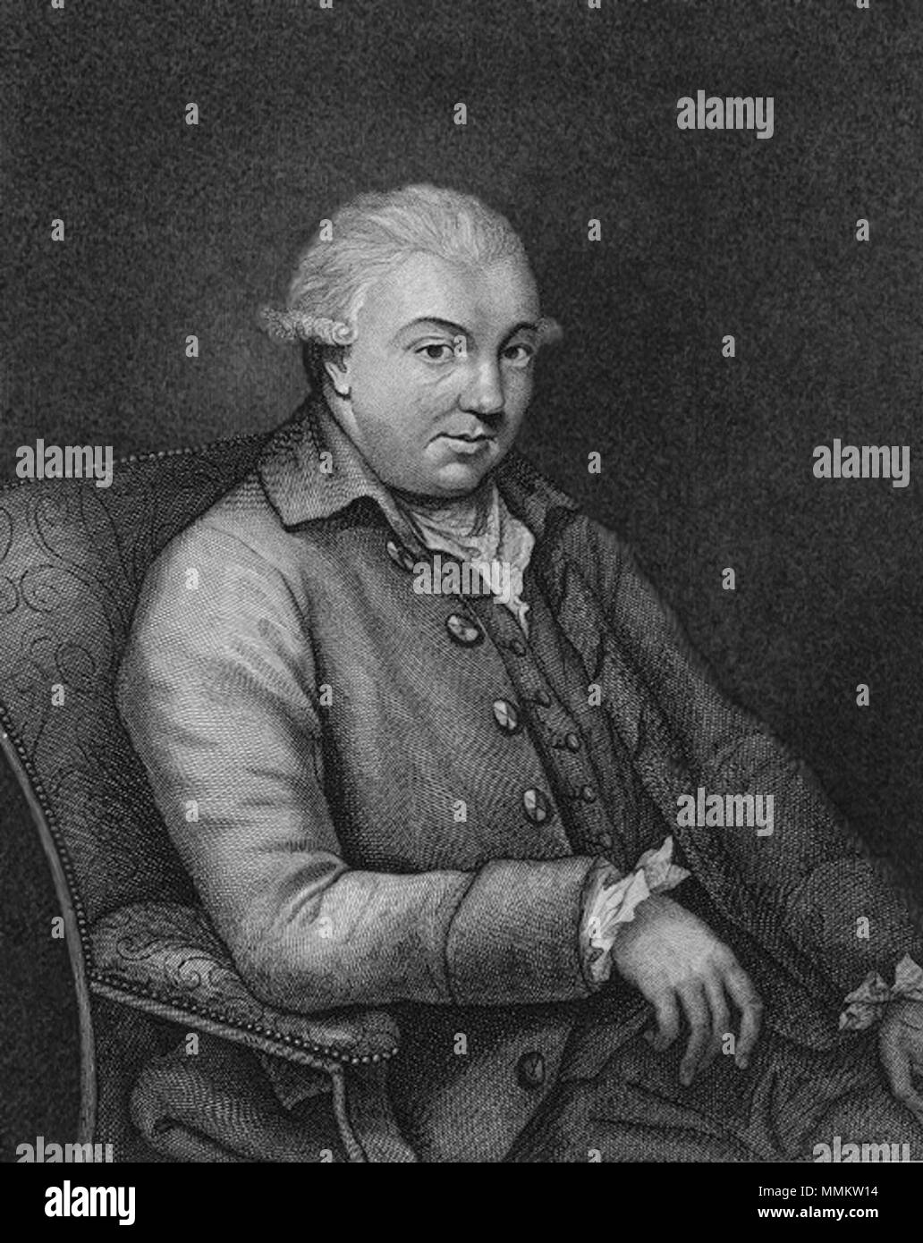 E pubblicato da Robert Blyth, dopo Robert Home, linea di incisione, pubblicato 1782 6thEarlOfKellie Foto Stock