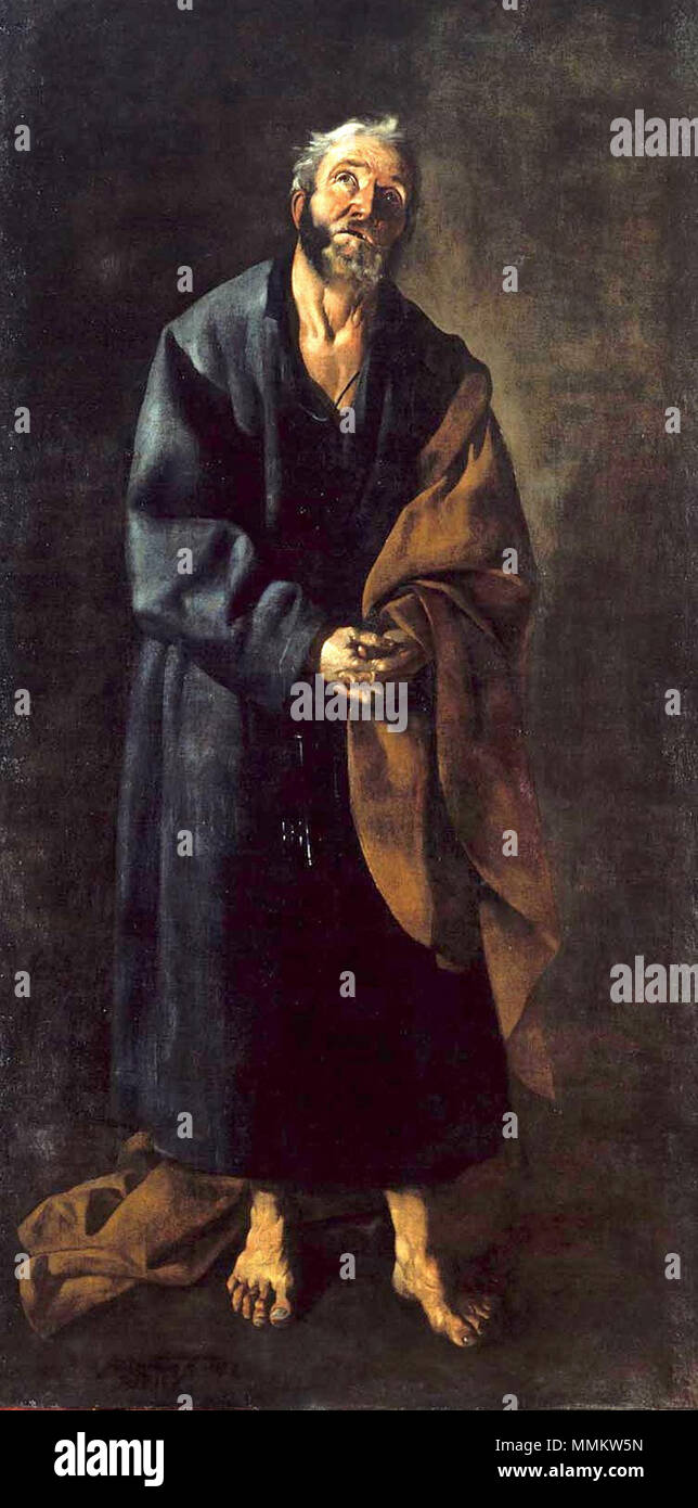 Francisco de Zurbarán - São Pedro Foto Stock