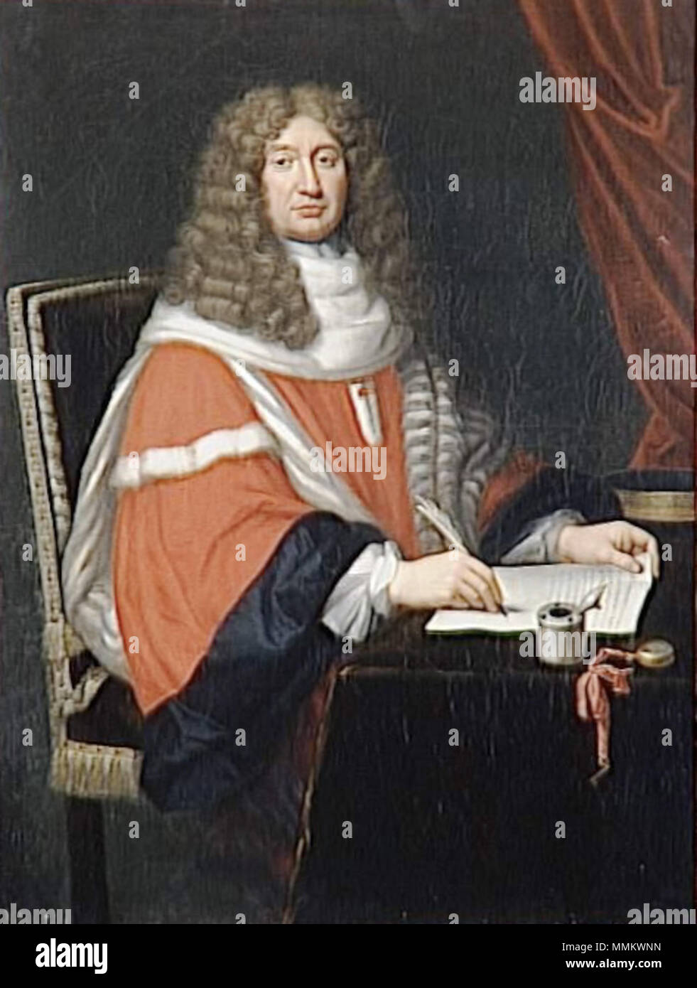 Inglese: Ritratto di Claude Le Peletier (1631-1711) Français : Claude Le Peletier, ministre d'Etat . prima metà del XVIII secolo. Claude Le Peletier (1631-1711) Foto Stock