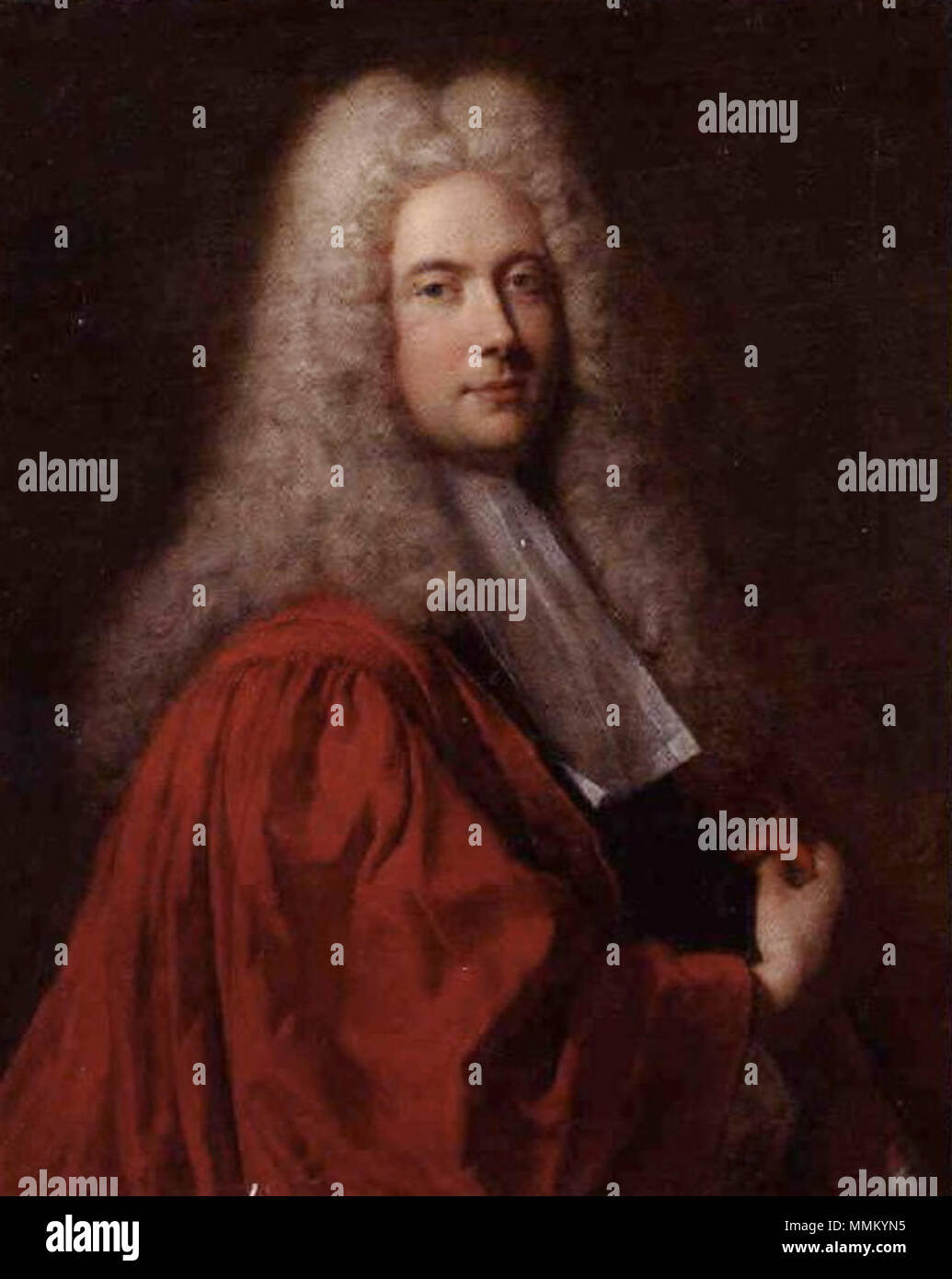 . Français : Portrait de Jean-Baptiste Maximilien Titon (1696-1768), conseiller au Parlement de Paris . Il XVIII secolo. François de Troy (1645-1730) Descrizione ritratto francese pittore e incisore, Data di nascita e morte 9 Gennaio 1645 21 Novembre 1730 Luogo di nascita e morte Toulouse Parigi periodo di lavoro Opera Barocca posizione Parigi (1670 - 1730) Autorità di controllo : Q1232749 VIAF:?7503350 ISNI:?0000 0000 6630 8172 ULAN:?500009790 LCCN:?nr97023562 WGA:?TROY, François de WorldCat de Troy - Ritratto de magistrat Foto Stock