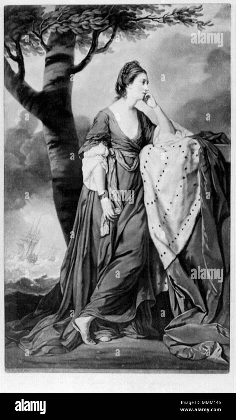 Ritratto di Maria Bertie (née Panton), duchessa di Ancaster e Kesteven (-1793). 1760s. Maria, duchessa di Ancaster e Kesteven Foto Stock