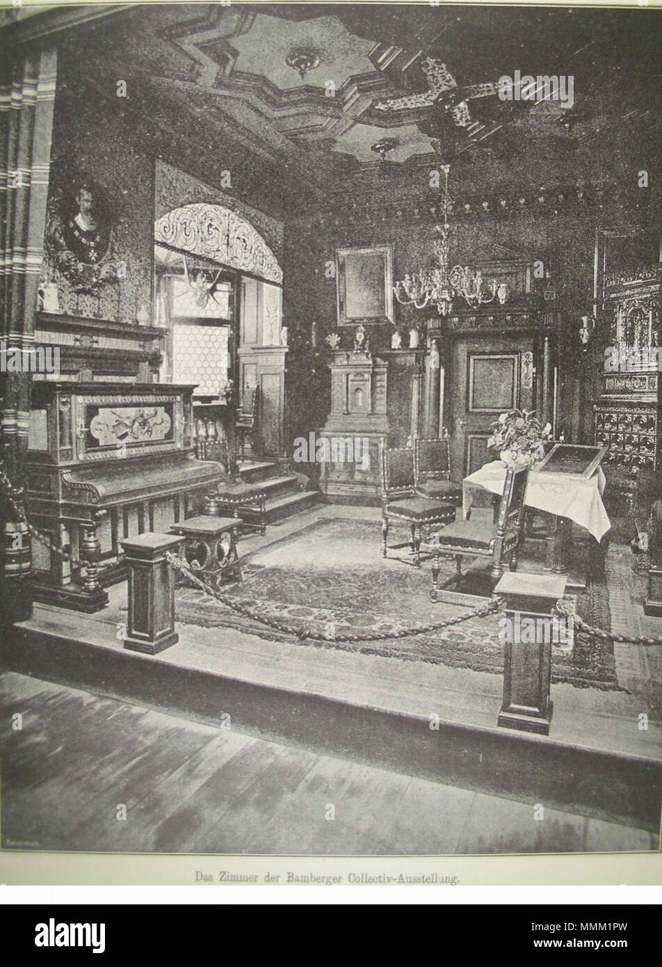 . Inglese: Bamberger Das Zimmer 1888 von L. Romeis . 27 febbraio 2013, 16:27:36. Salvisberg 70 Bamberger Zimmer Foto Stock