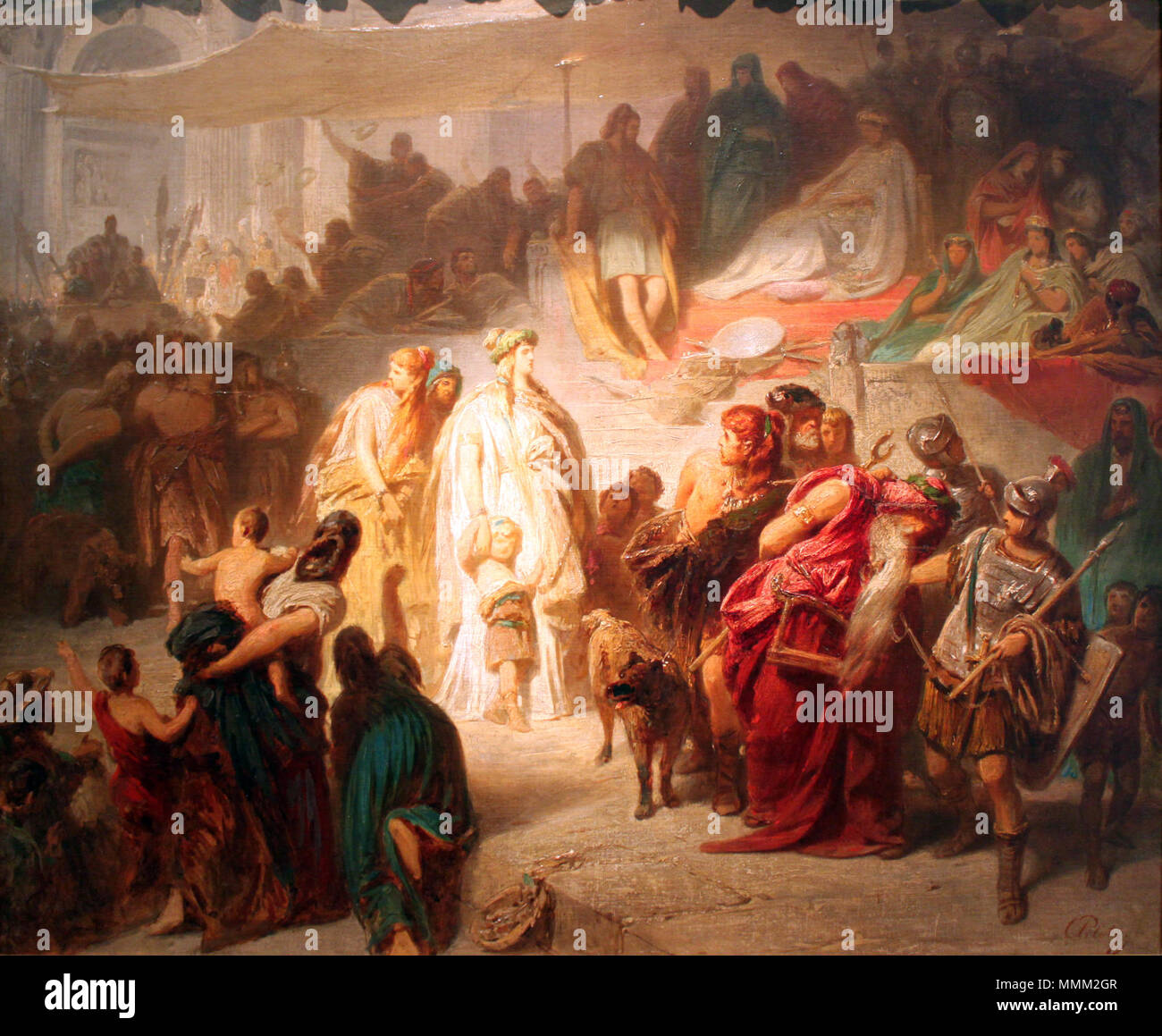 . Inglese: Thusnelda il trionfo di Germanico Deutsch: Thusnelda im Triumphzug des Germanicus . 1867. 1867 Thusnelda im Triumphzug des Germanicus anagoria Foto Stock