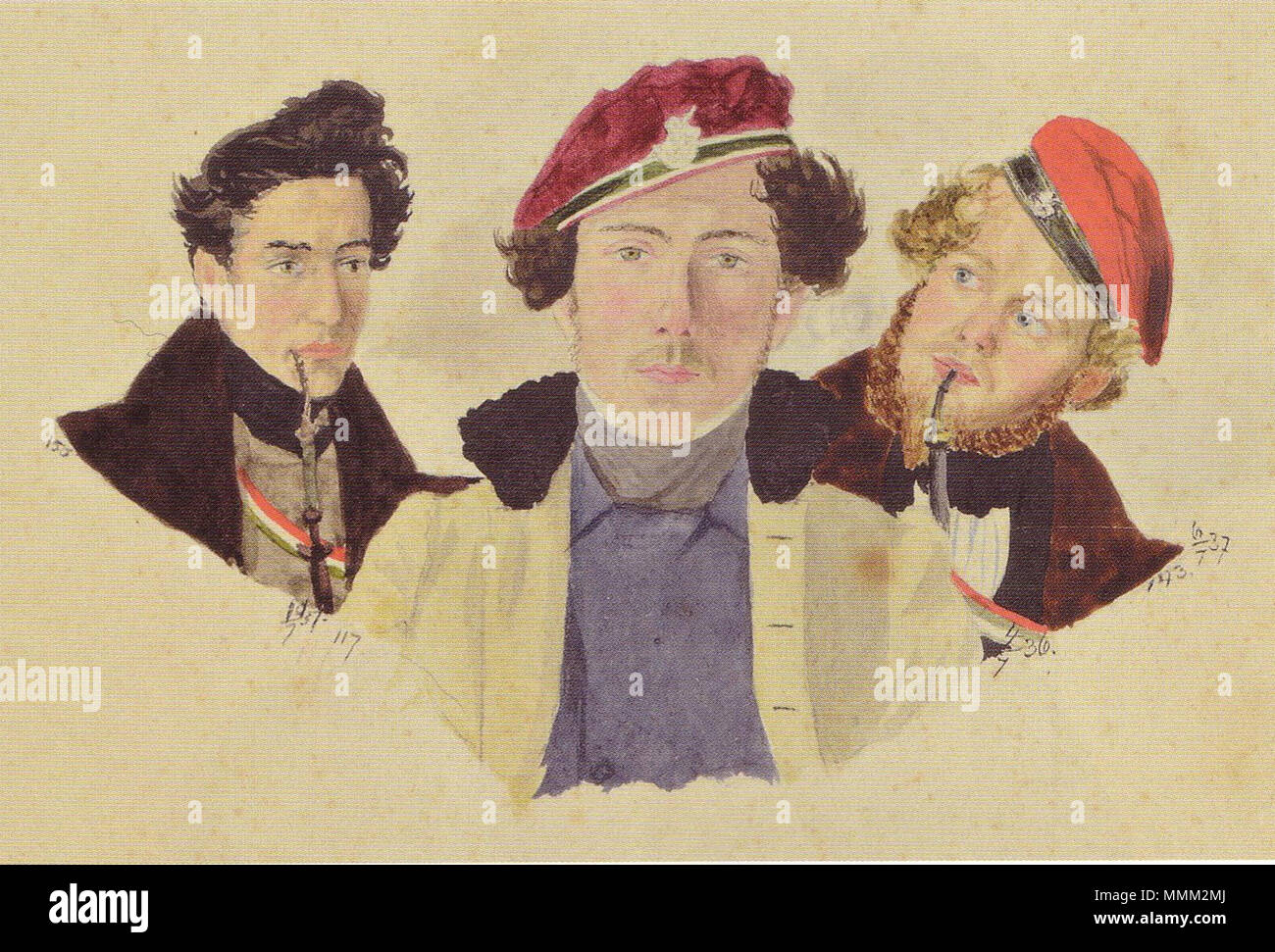 B. Weiß, G. Lastig, H. Weiß (Littuania) Foto Stock