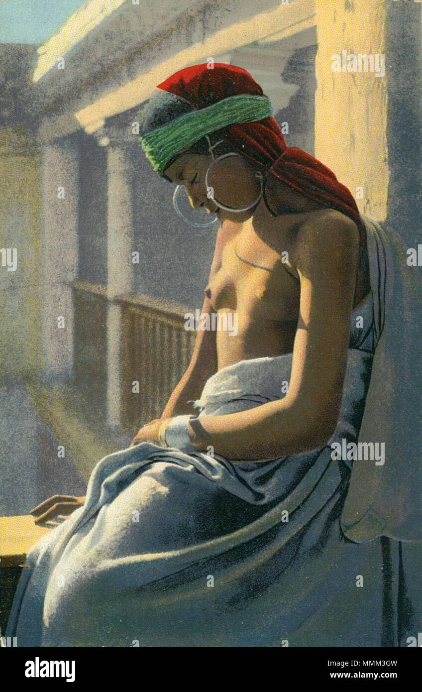 . Français : 724 - Tipi d'Orient. Español: 724 - Tipo orientale. . 1910s?. Lehnert & Landrock 18 724 - Tipi d'Orient Foto Stock