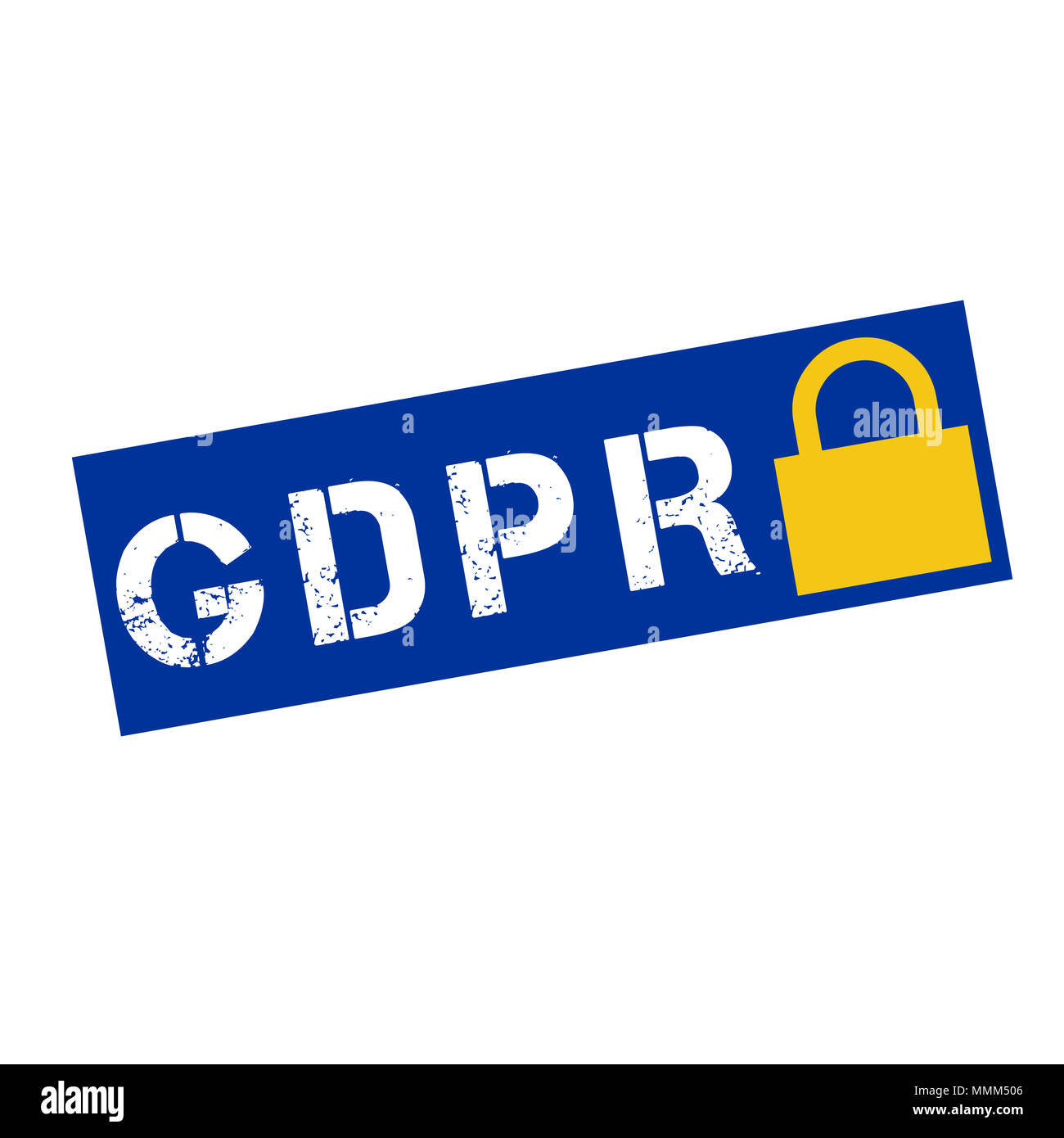 Timbro di gomma con il testo il PILR Foto Stock