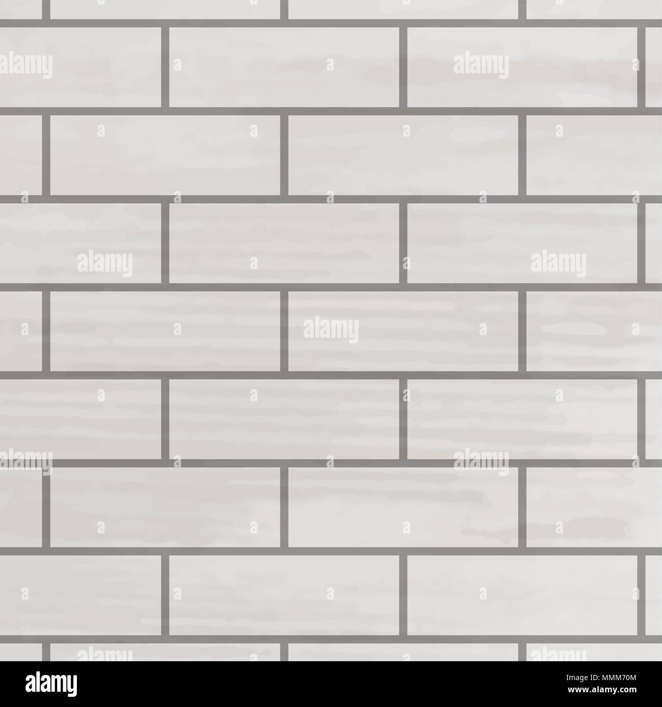 Parete di mattoni texture bianche. Modello di vettore di un muro di mattoni, superficie di sfondo illustrazione di costruzione Illustrazione Vettoriale