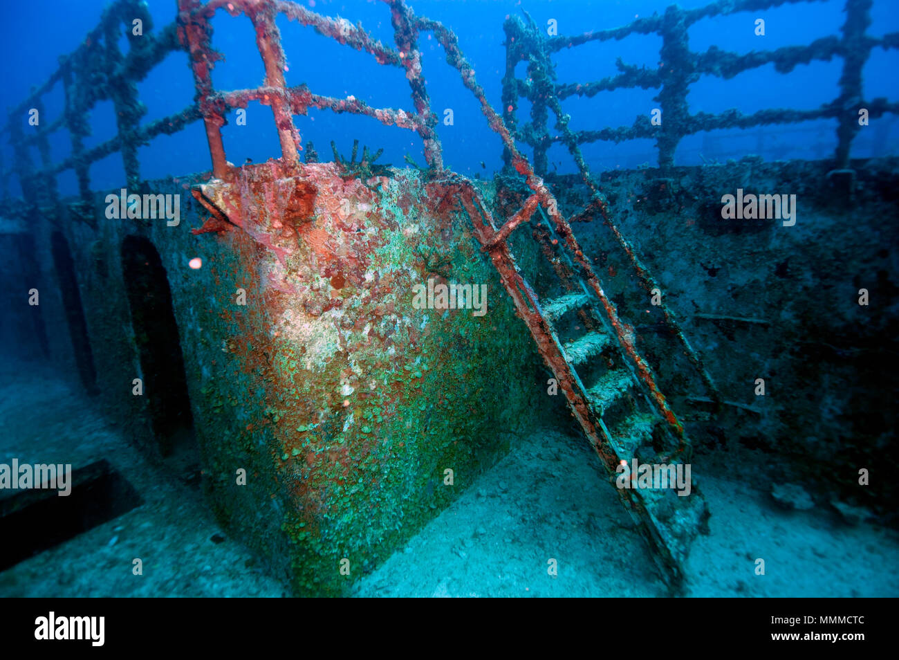 Relitto di nave USS Spiegel Grove, Key Largo, Florida, Stati Uniti d'America Foto Stock