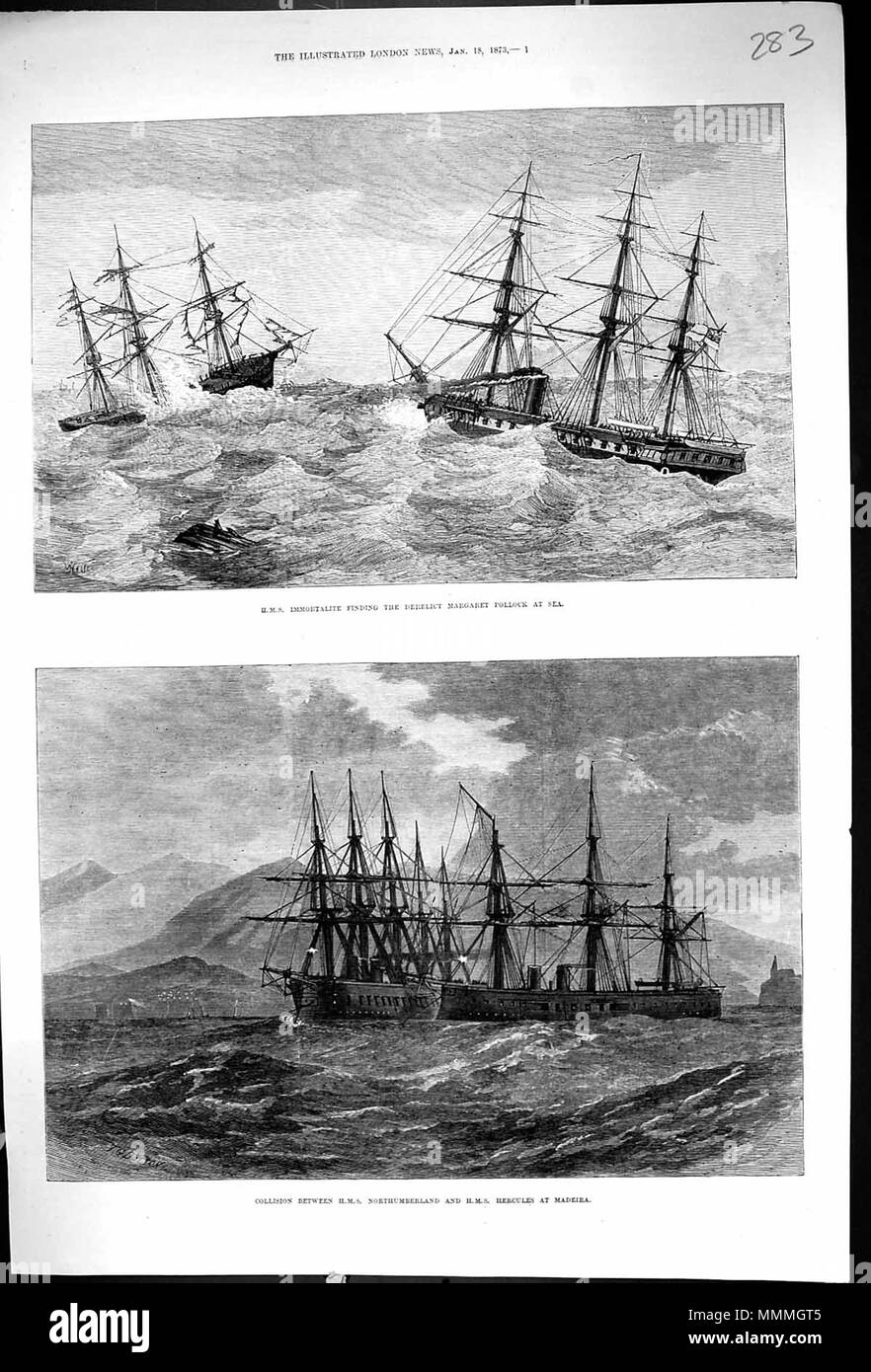 . Il Illustrated London News 1873, p. 8 . Il 18 gennaio 1873. ILN sconosciuto 1873, p. 8 Foto Stock
