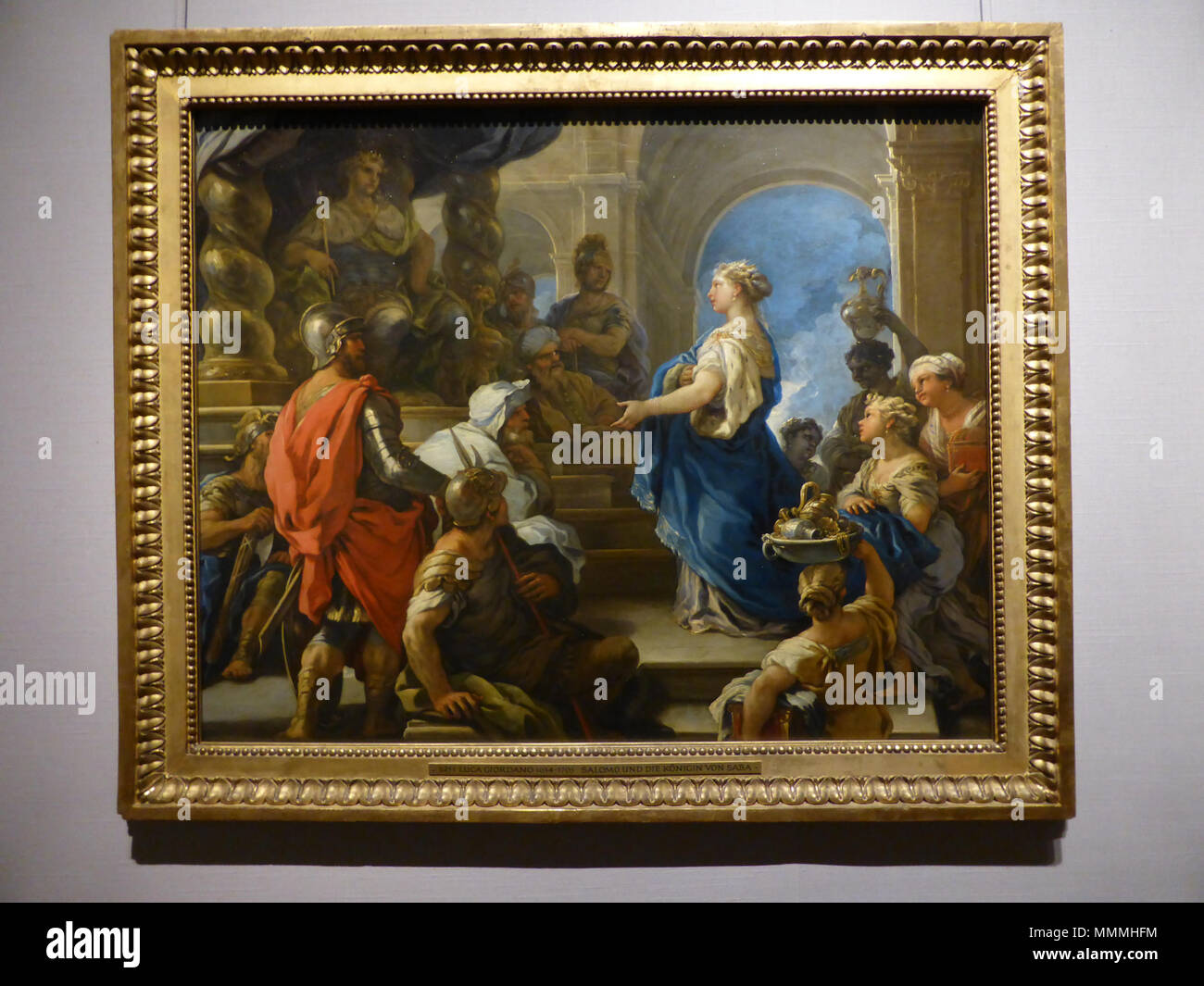 Giordano, Luca - Solomo und die Königin von Saba - 1697-1698 Foto Stock