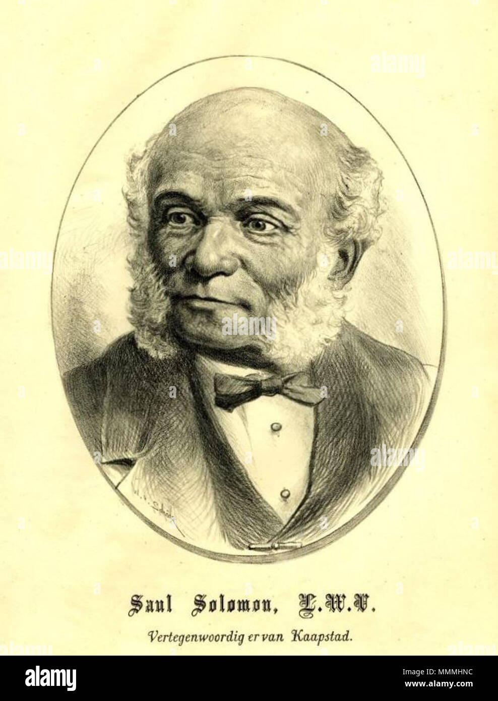 . 9 ottobre 2013, 14:54:43. WH Schroder. 1880 1 Saul Solomon - capo politico CT Foto Stock