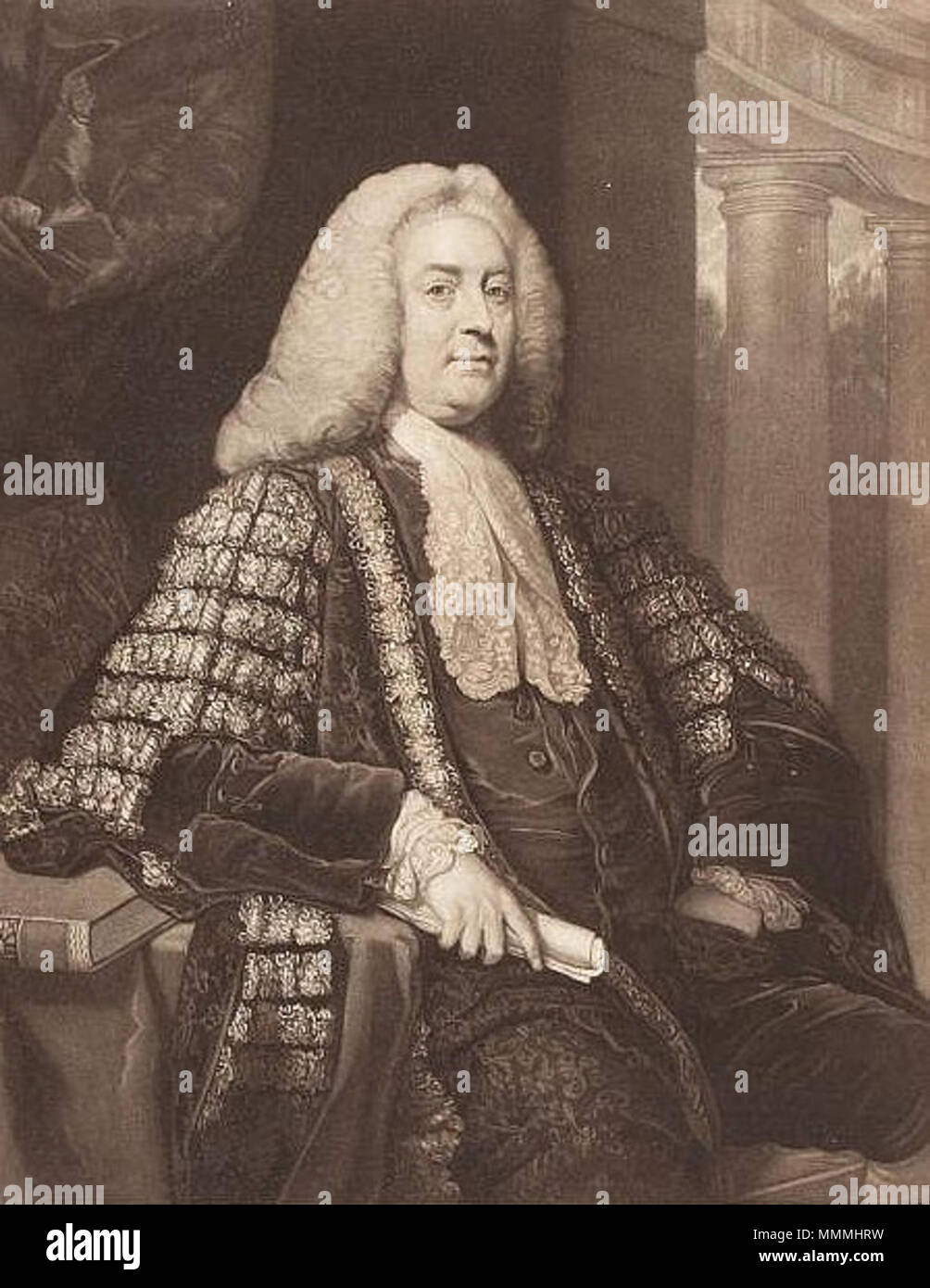 . Inglese: Ritratto di Anthony Malone (1700-1776), avvocato irlandese e politico. . 1779. Anthony Malone JR Smith Foto Stock