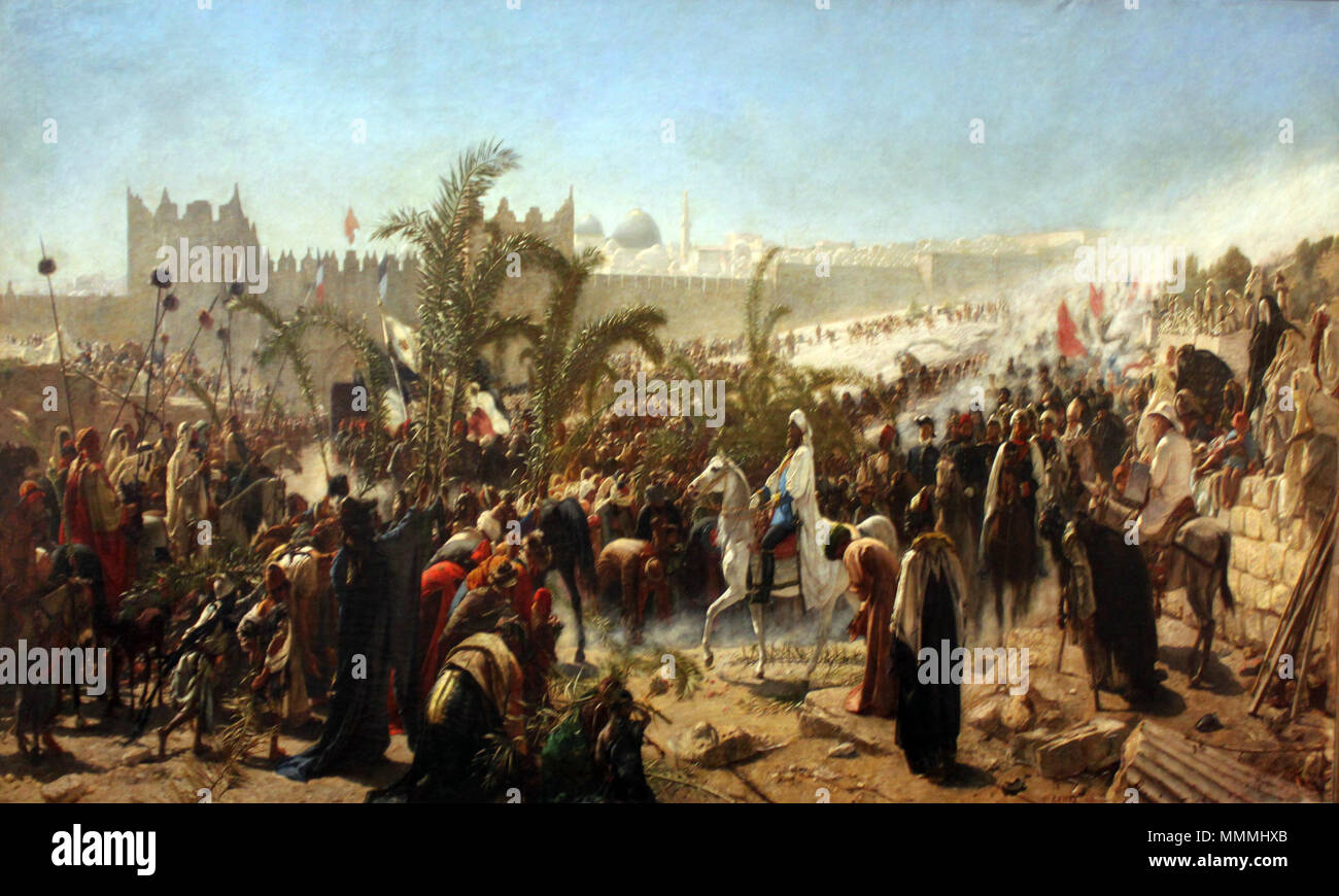 1876 Gentz Friedrich Wilhelm von Preußen in Gerusalemme 1869 anagoria Foto Stock