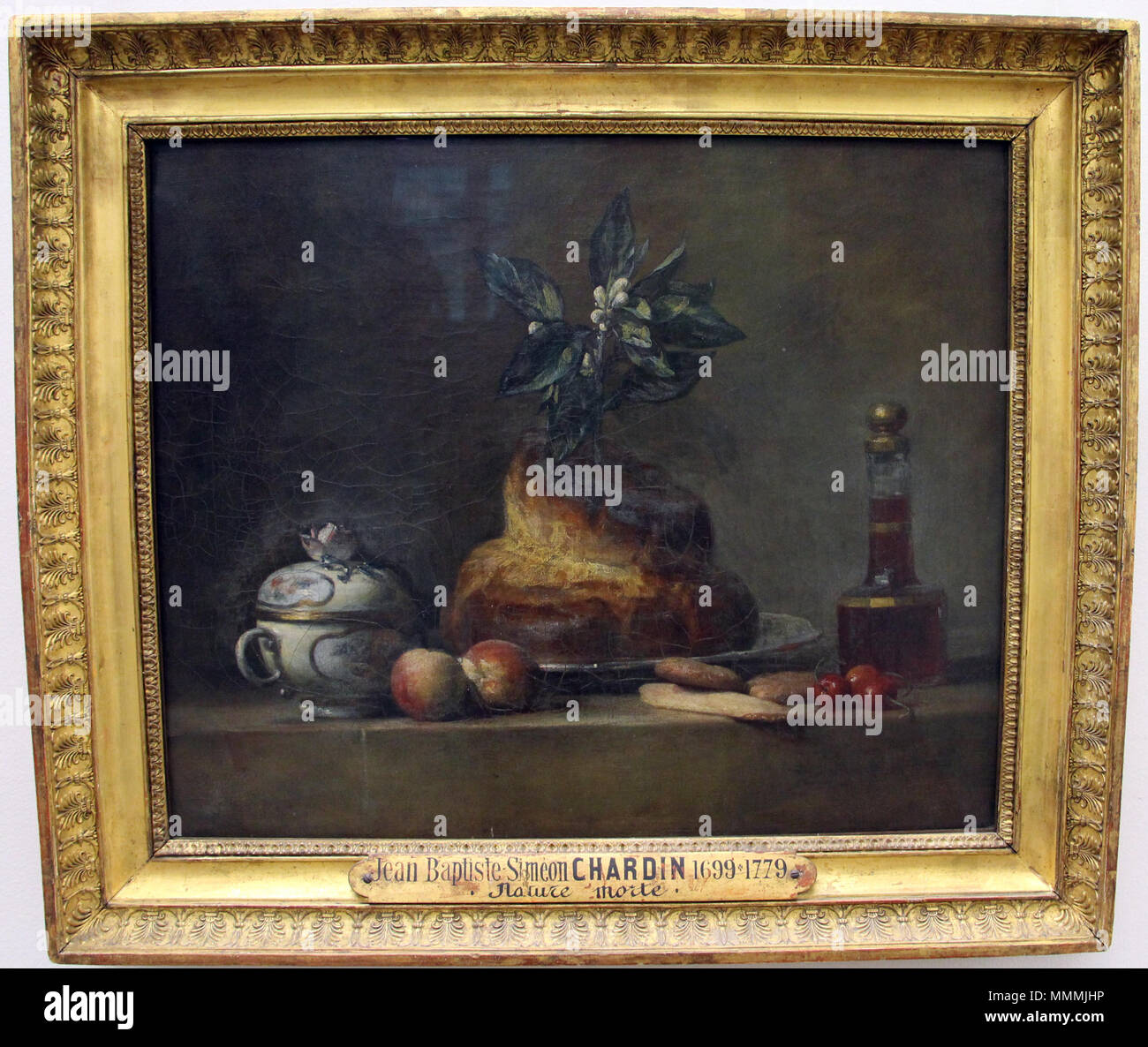 . Inglese: dipinti di Chardin al Louvre . 3 dicembre 2013, 16:38:55. Sailko Chardin, la brioche, 1763 Foto Stock