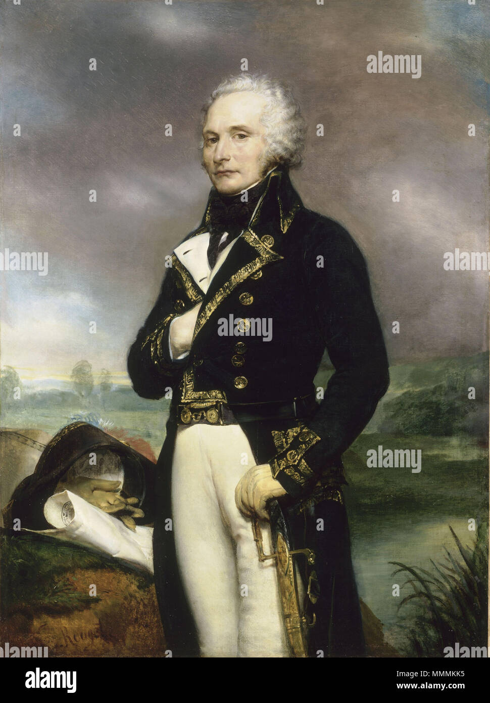 Général ALEXANDRE FRANCOIS MARIE DE BEAUHARNAIS (1760-1794) Foto Stock