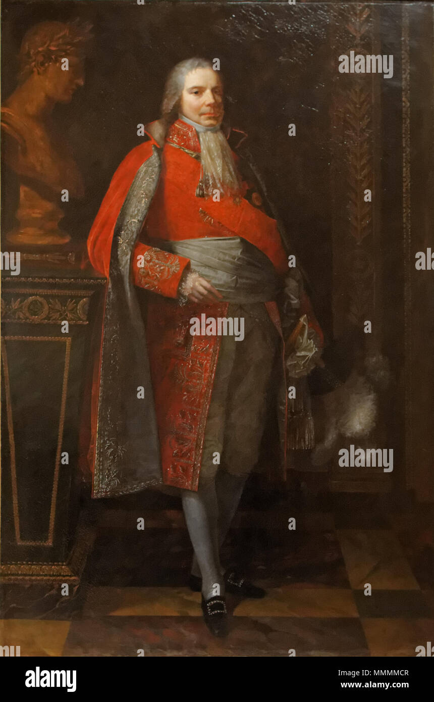 Charles-Maurice de Talleyrand-Périgord, Principe de Bénévent Charles-Maurice de Talleyrand-Périgord, Principe de Bénévent da Pierre-Paul Prud'hon, Museo Carnavalet 02 Foto Stock