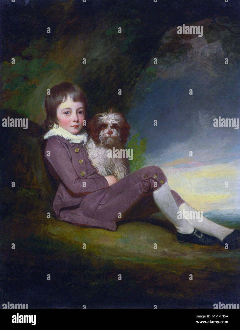 George, Signore Brooke (1772-1786), da George Romney George, Signore Brooke (1772-1786), figlio di George Greville, 2° Conte di Warwick *olio su tela *128 x 101,8 cm George, Signore Brooke (1772-1786), da George Romney Foto Stock