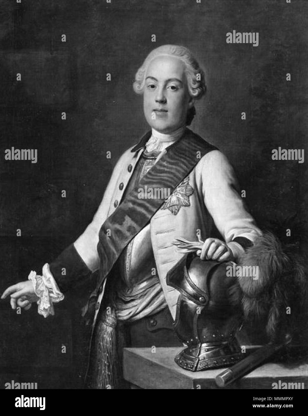 Tedesco: Clemens Wenzeslaus von Sachsen (1739-1812), Kurfürst von Trier als Feldherr österreichischer.. dopo il 1753. Clemens Wenzeslaus von Sachsen Foto Stock