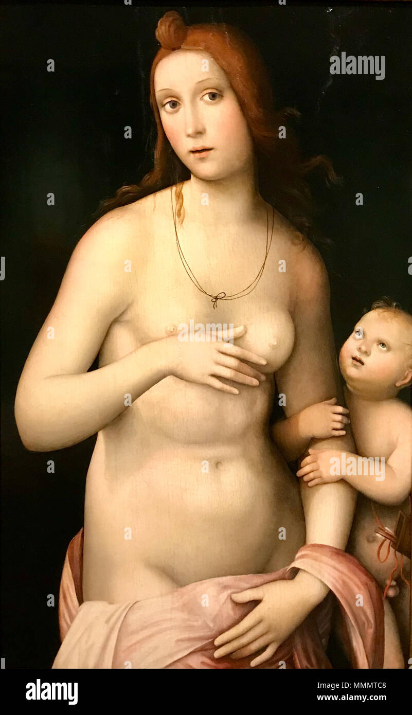 Francesco Francia, Vénus et Cupidon Foto Stock