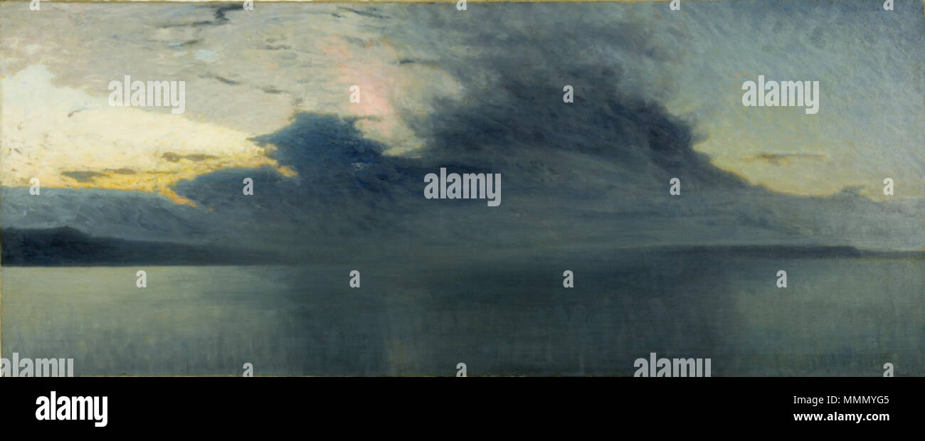 65 Axel Fahlcrantz, Åskmoln, oljemålning, Göteborgs konstmuseum Foto Stock