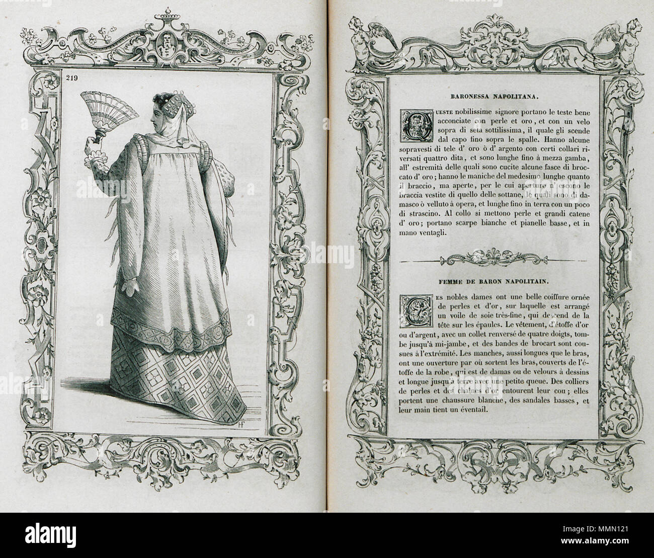 . Inglese: Cesare Vecellio. Costumi anciens et modernes Habiti antichi et moderni di tutto il mondo di Cesare Vecellio, Parigi, Firmin Didot Frères Fils & Cie, M.DCCC.LIX (1859-60) . 1860. Cesare Vecellio (1530-1601) nomi alternativi Cesare Vecellio di Tiziano; Cesare Vecelli; Cesare Vecellius Descrizione italiano pittore e incisore, Data di nascita e morte 1521 2 marzo 1601 Luogo di nascita e morte di Pieve di Cadore Venezia sede di lavoro Venezia, Augsburg competente controllo : Q549400 VIAF:?ISNI 17378621:?0000 0001 2122 5258 ULAN:?500018010 LCCN:?n85049158 GND:?121652424 WorldCat 72 Barone Foto Stock