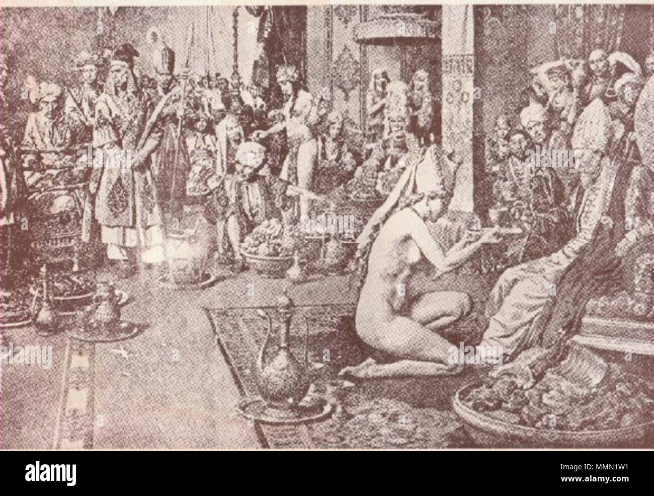 . Türkçe: Timurlenk uliveraya Beyazıt'ın önünde sakilik . Il 2 dicembre 2014. academia.edu 76 Bayezid I come prigioniero Foto Stock