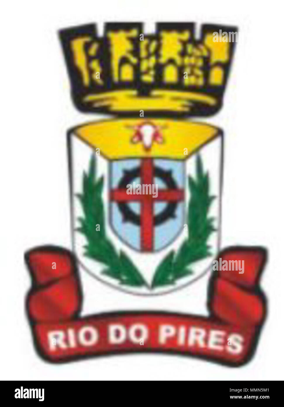 . Português: Brasão Municipal . Público 96 Brasaorpires Foto Stock