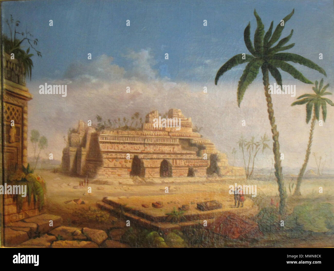 . Rovine maya, Yucatan rovine Maya, Yucatan. 1848. 'Mayan rovine, Yucatan' di Robert Scott Duncanson, Dayton Foto Stock