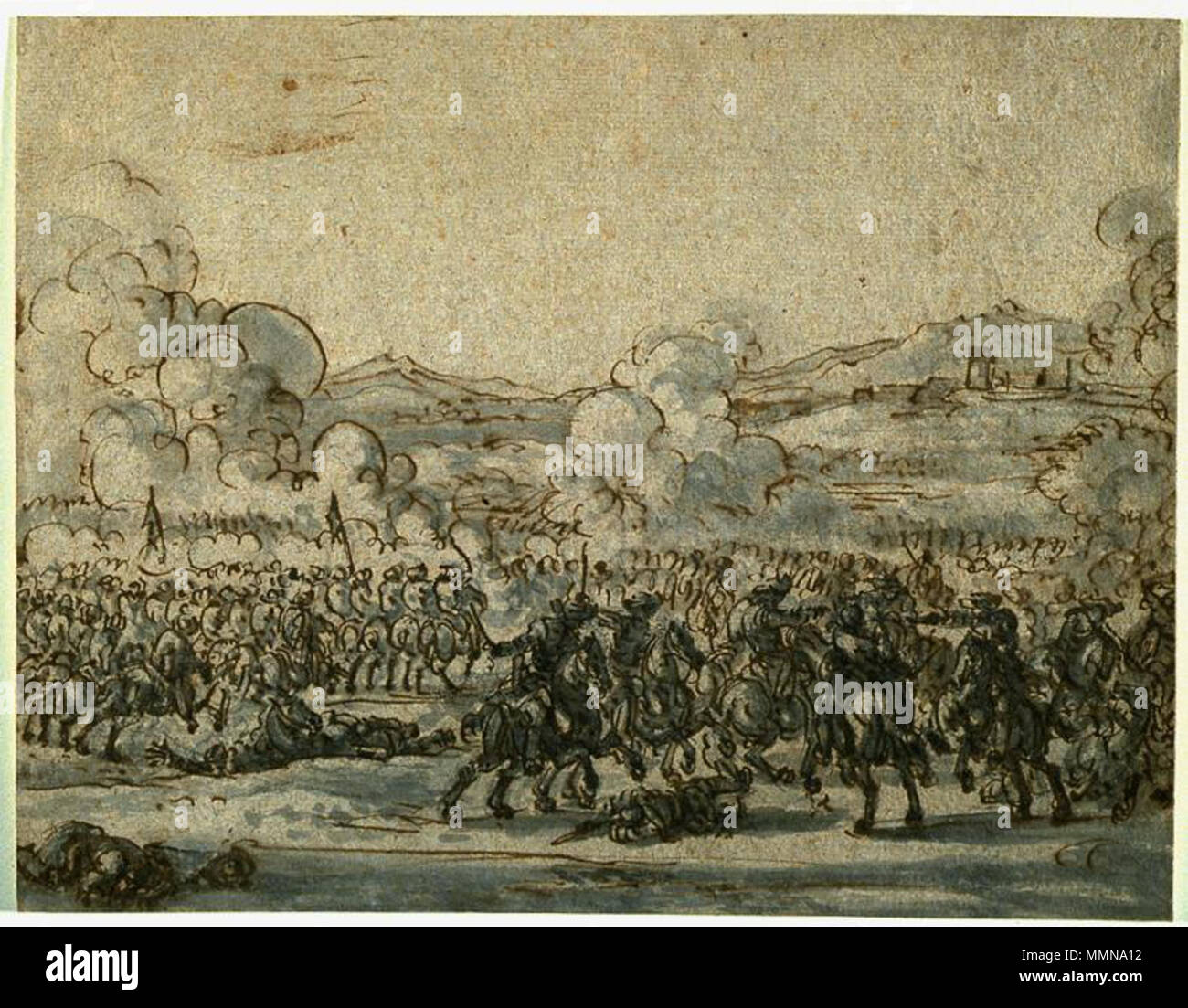 . Español: Michelangelo Cerquozzi, Escena de batalla, tinta y aguada, Università di Michhigan Museum of Art . Il XVII secolo. Michelangelo Cerquozzi (1602-1660) Descrizione pittore italiano Data di nascita e morte 1602 1660 Luogo di nascita e morte Roma Roma periodo di lavoro opera barocca luogo Roma (1622 - 1660) Autorità di controllo : Q979862 VIAF:?ISNI 80973000:?0000 0000 7104 5194 ULAN:?500007713 WGA:?CERQUOZZI, Michelangelo GND:?136667031 Cerquozzi-escena de batalla Foto Stock