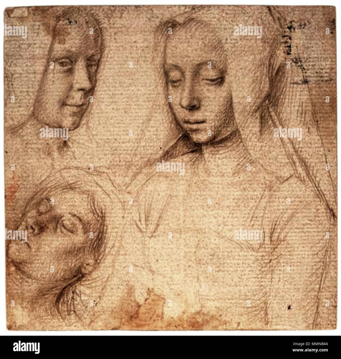 Studio delle teste.. circa 1505-1510. David Studio di teste Foto Stock