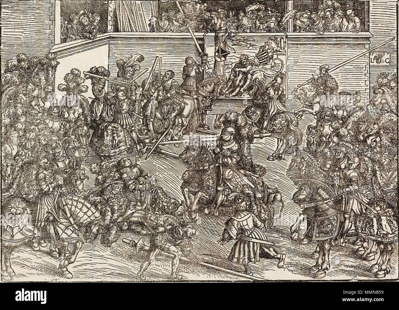 Torneo.. 1509. Cranach Tournament Foto Stock