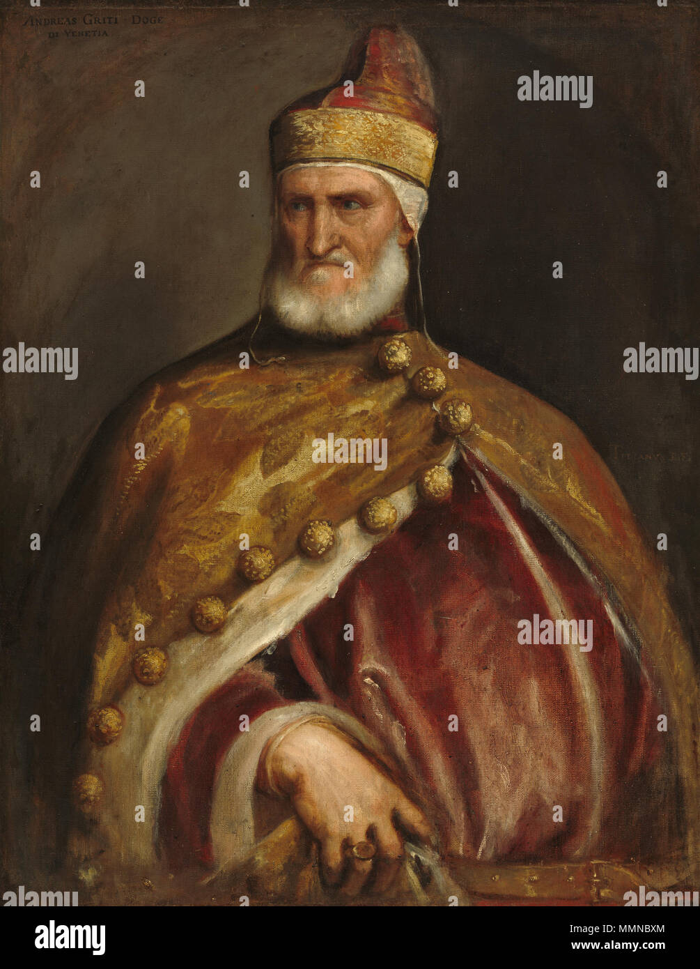 Ritratto del Doge Andrea Gritti. 1540 circa. Ritratto del Doge Andrea Gritti - Tiziano 059 Foto Stock