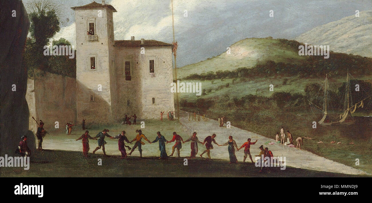 Feste sulla costa (Calendimaggio).. circa 1618-1620. Tassi feste sulla costa Foto Stock