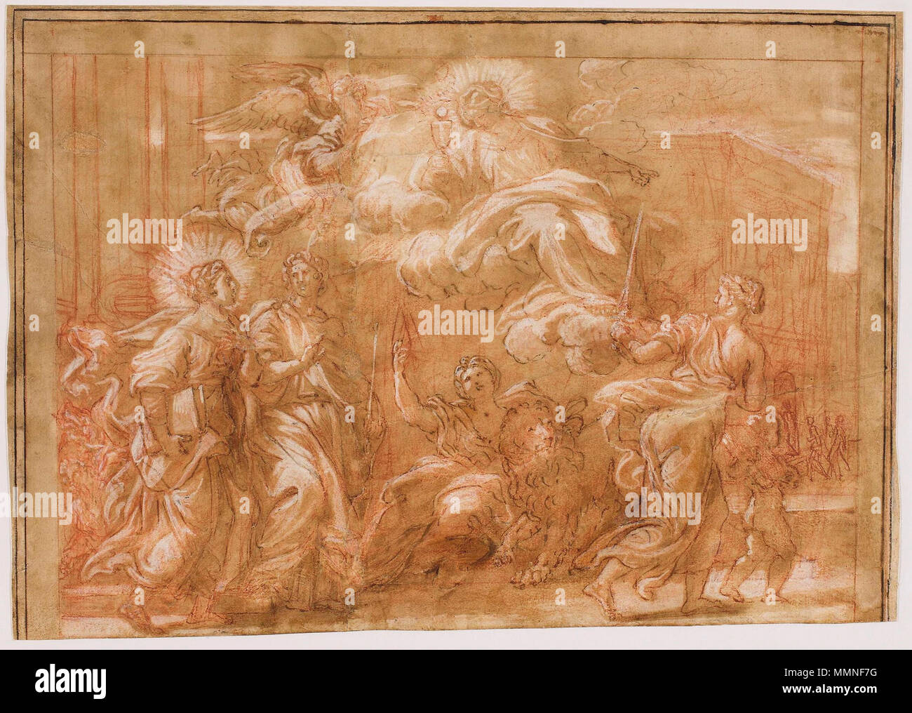 Allegoria della fede cattolica.. seconda metà del XVII secolo. Maratta Allegoria della fede cattolica Foto Stock