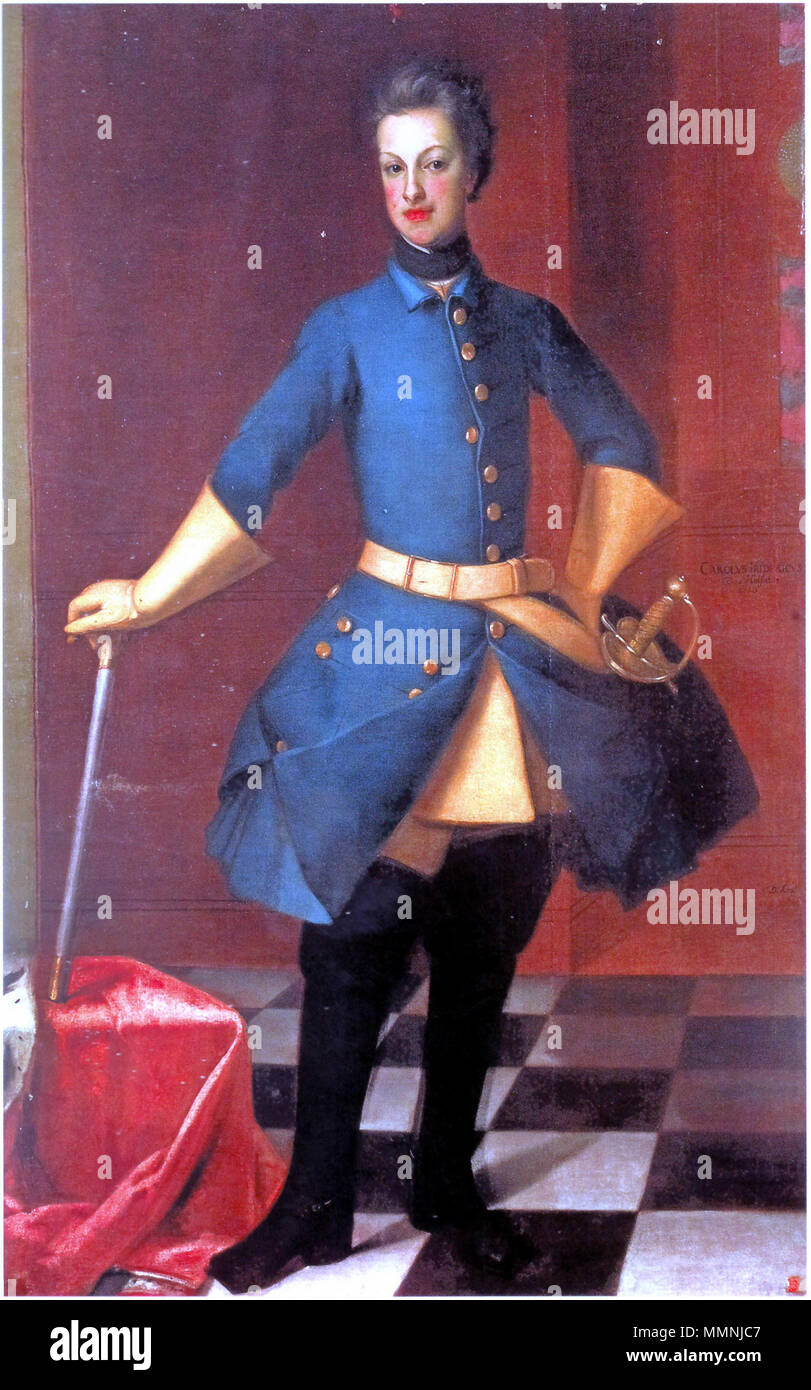 . Ritratto di Carlo Federico di Holstein-Gottorp (1700-1739) . primi 1720s. Carlo Federico di Holstein-Gottorp Foto Stock