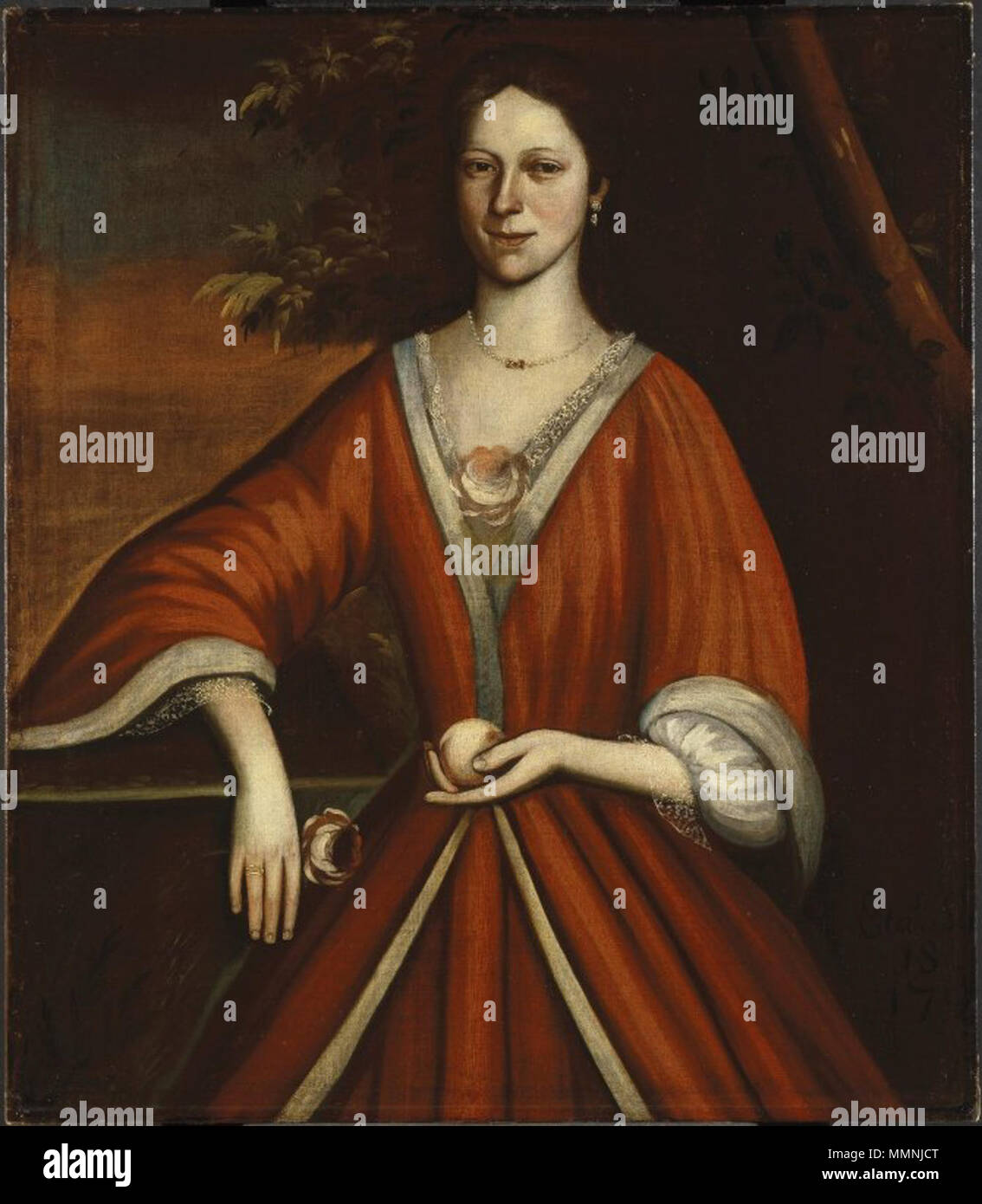Wyntje (Lavinia) Van Vechten. circa 1720. Il Brooklyn Museum - Wyntje (Lavinia) Van Vechten - Neemia Partridge - generale Foto Stock