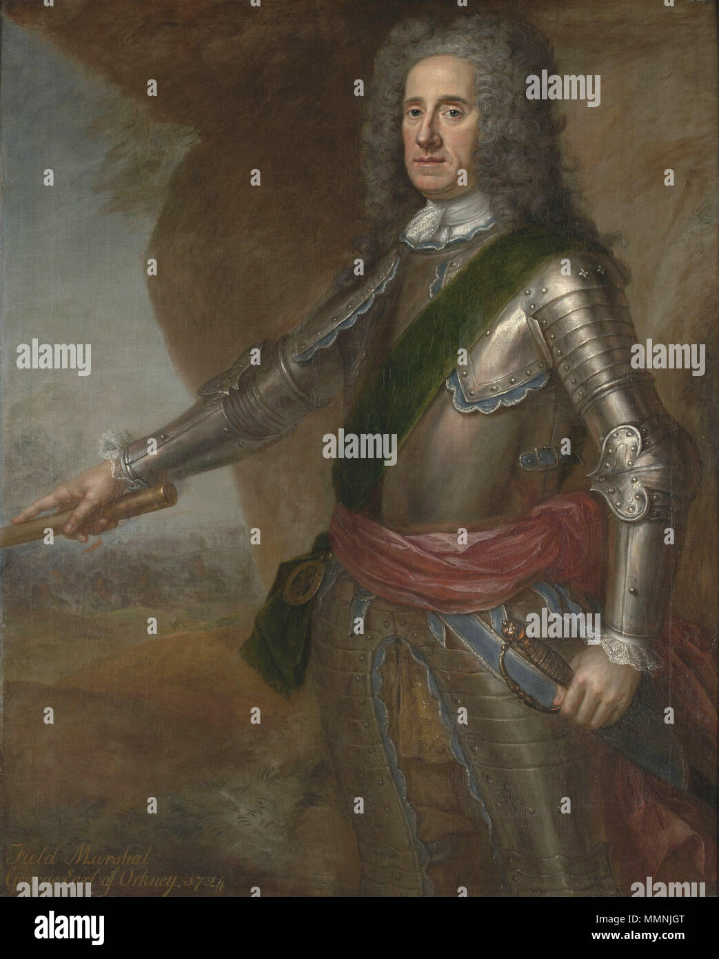 . Ritratto di George Douglas-Hamilton, 1° Conte di Orkney (1666-1737) . 1724. 1stEarlOfOrkney Foto Stock