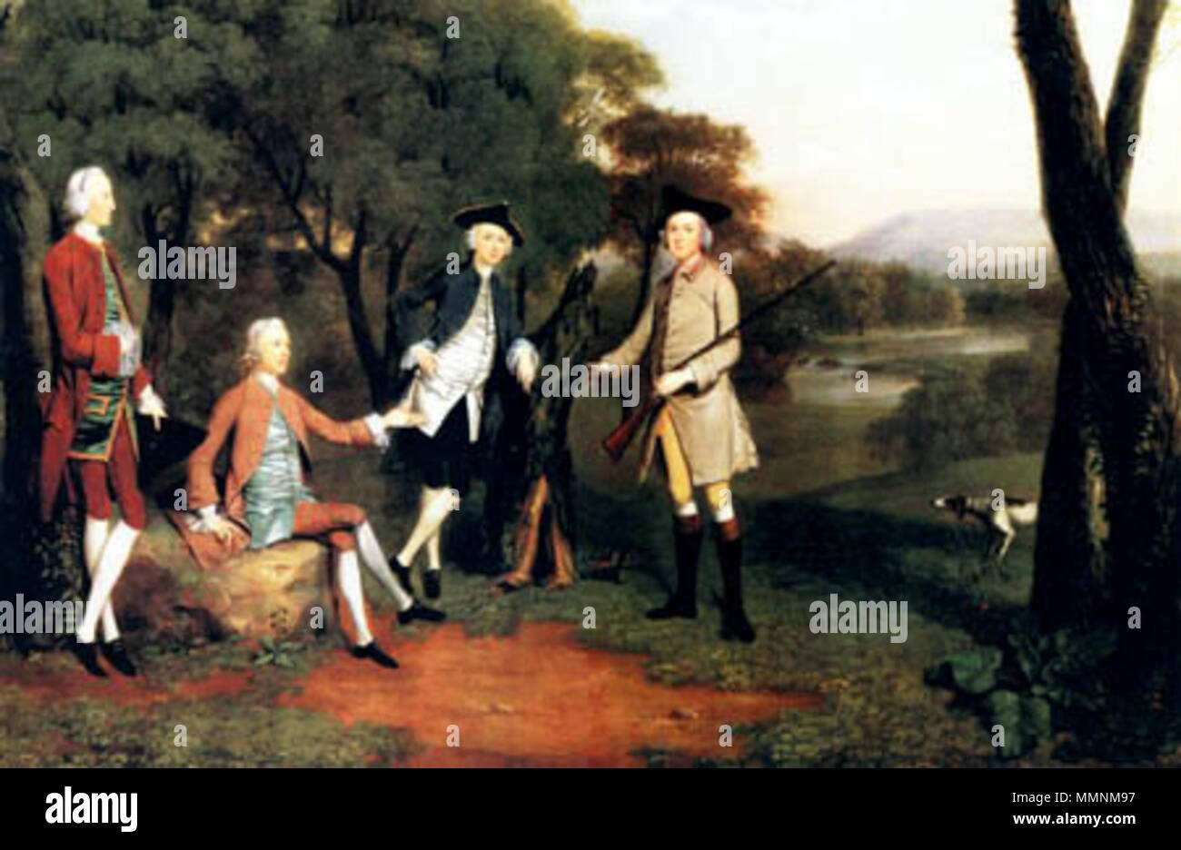 Inglese: i fratelli Boldero Español: Los Hermanos Boldero . 1752. Arthur Devis 05 Foto Stock