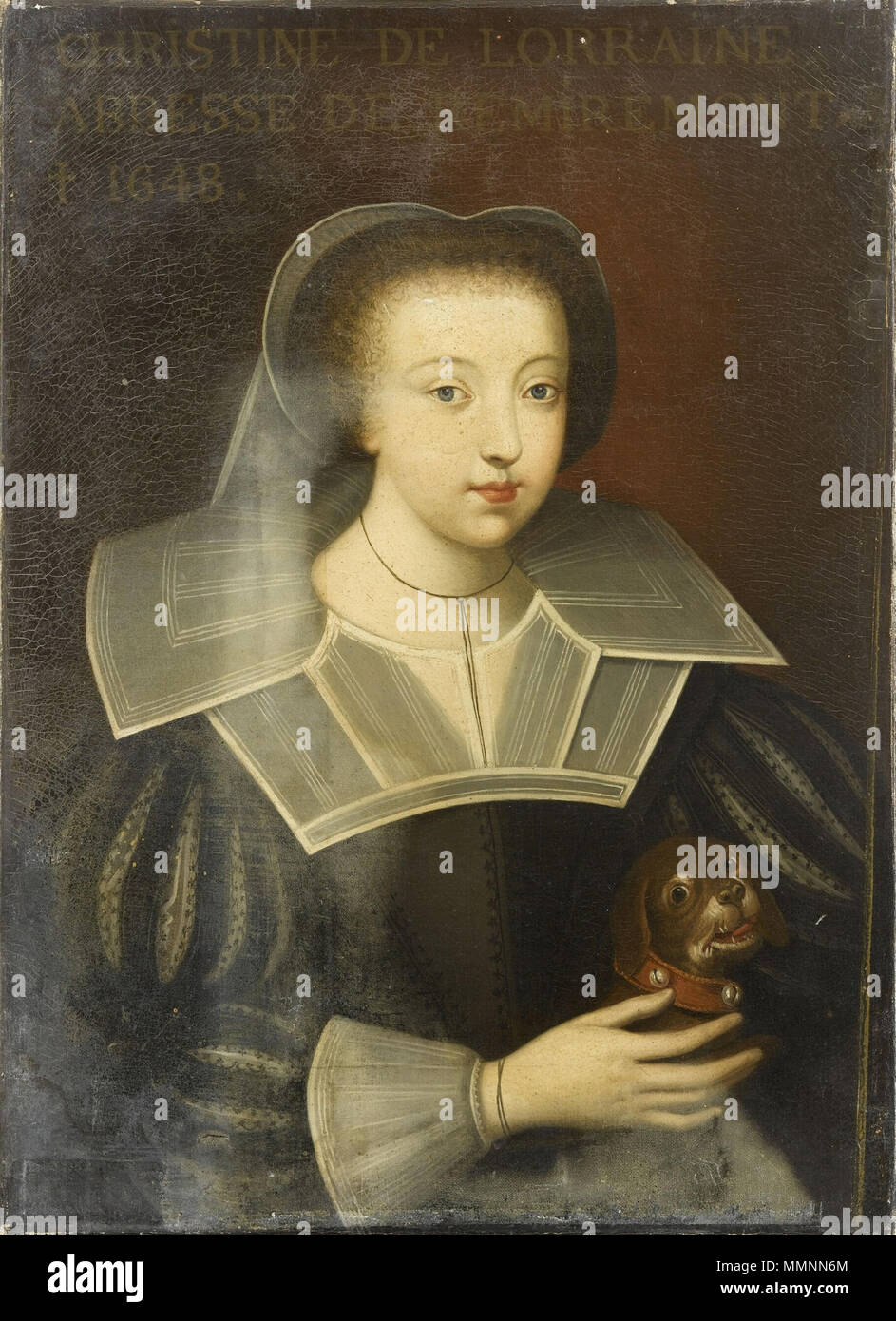 Francese: Christine (Catherine) de Lorraine (1573-1648), abbesse de Remiremont. 1840, commissionato da Louis Philippe I nel 1840. Dassy-Christine de Lorraine Foto Stock