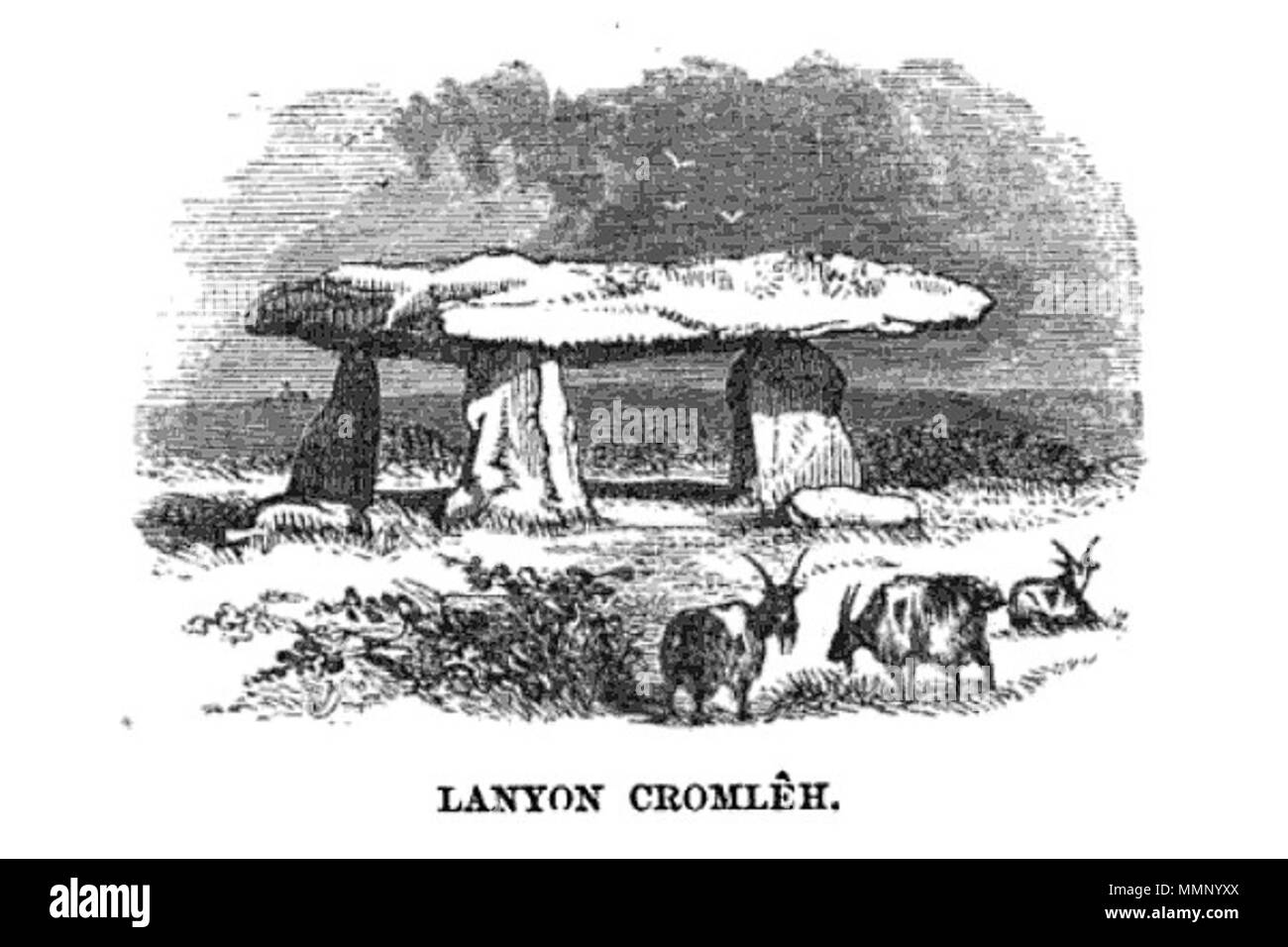 . Una settimana al Land's End - Lanyon Quoit . 1861. Giovanni Tommaso batterico (1835-1911) 22 una settimana al Land's End 04 Foto Stock