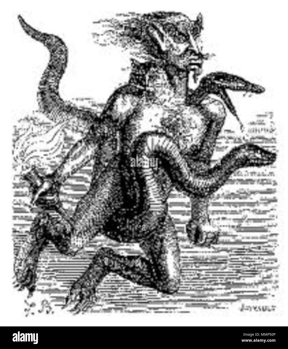 . Español: El demonio obiettivo Collin de Plancy.Diccionario infernale. . 1863. J.A.S. Collin de Plancy & M.L.Breton obiettivo img Foto Stock