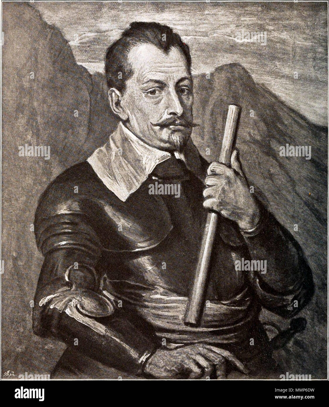 Albrecht-von-wallenstein-gemälde-anton-van-dyck Foto Stock