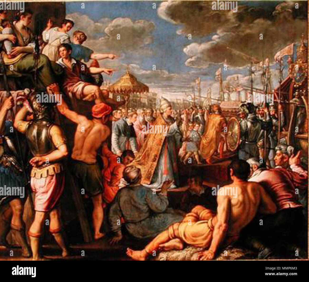 Inglese Il Papa Alessandro Iii C 1105 81 Benedice Il Doge Sebastiano Ziani C 1102 80