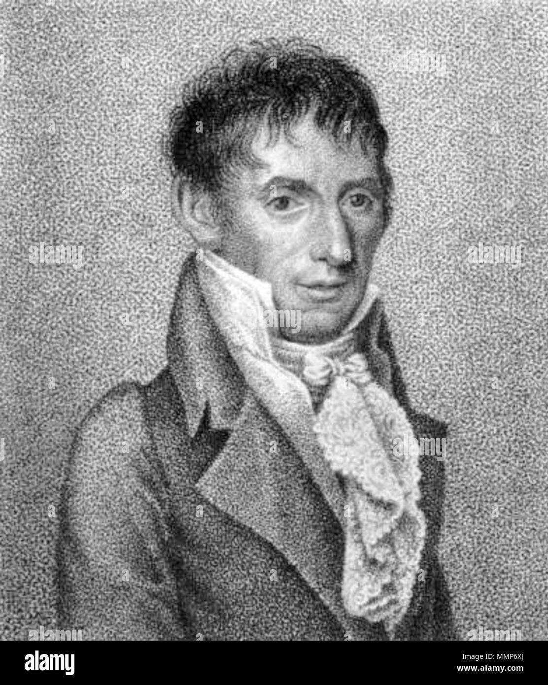 . Inglese: Italiano suonatore di viola, violinista e compositore Alessandro Rolla (1757-1841) da Luigi Rados (1773-1840) dopo Jean-François Bosio (1764-1827). Incisione da imbianchino. . Xix secolo. Luigi Rados dopo Jean-François Bosio Alessandro Rolla da Luigi Rados Foto Stock