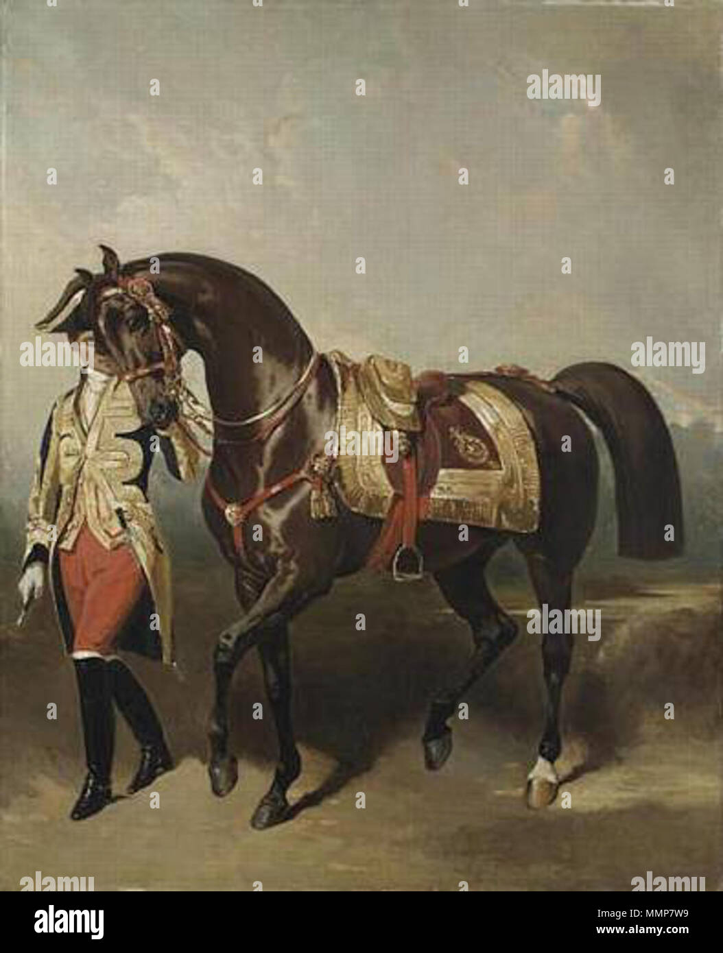 Alfred Dedreux - Lisa, preferito jument de Napoléon III Foto Stock